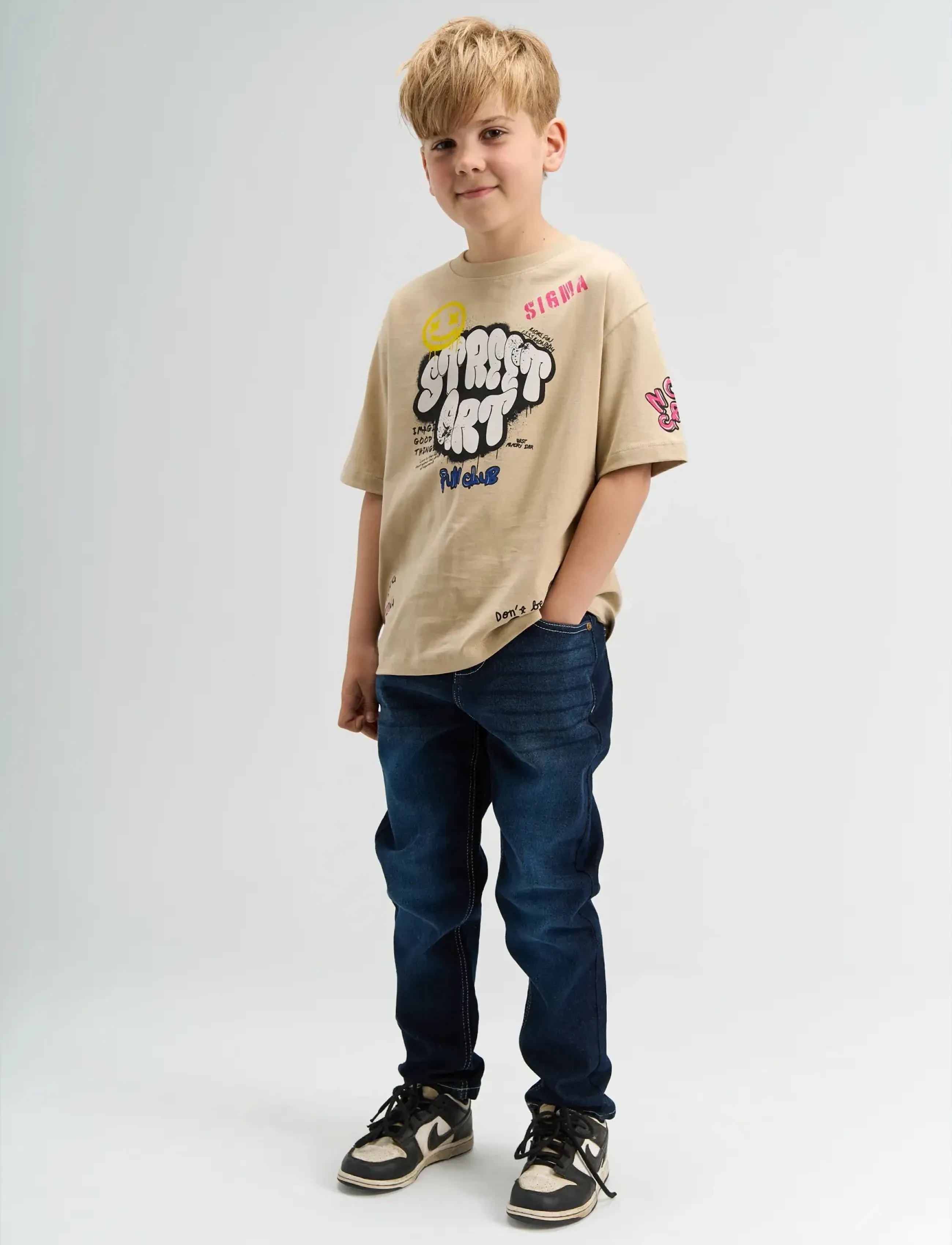 The New TNSully OS S_S Tee - Överdelar - HUMUS / beige