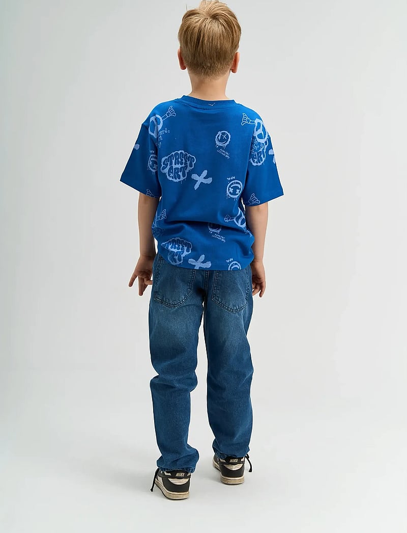 The New - TNSpencer OS S_S Tee - kortærmede t-shirts - true blue aop - 3