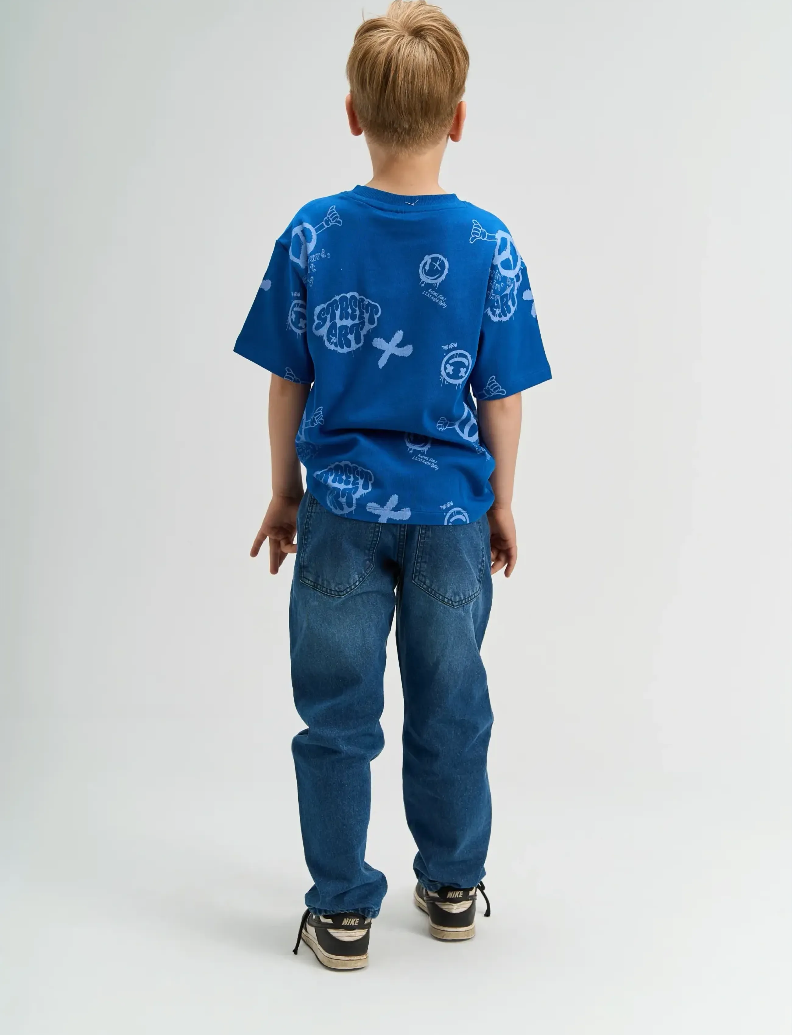 The New - TNSpencer OS S_S Tee - kurzärmelige - true blue aop - 3