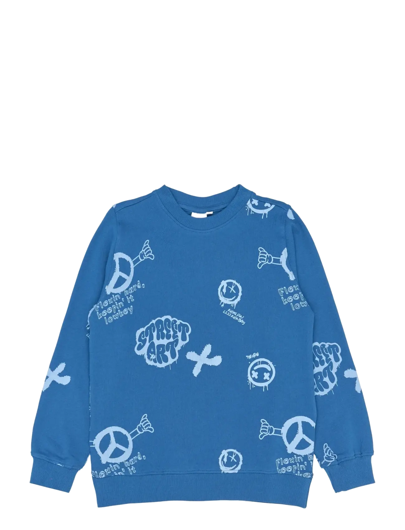 The New - TNSpencer Sweatshirt - collegepaidat - true blue aop - 1