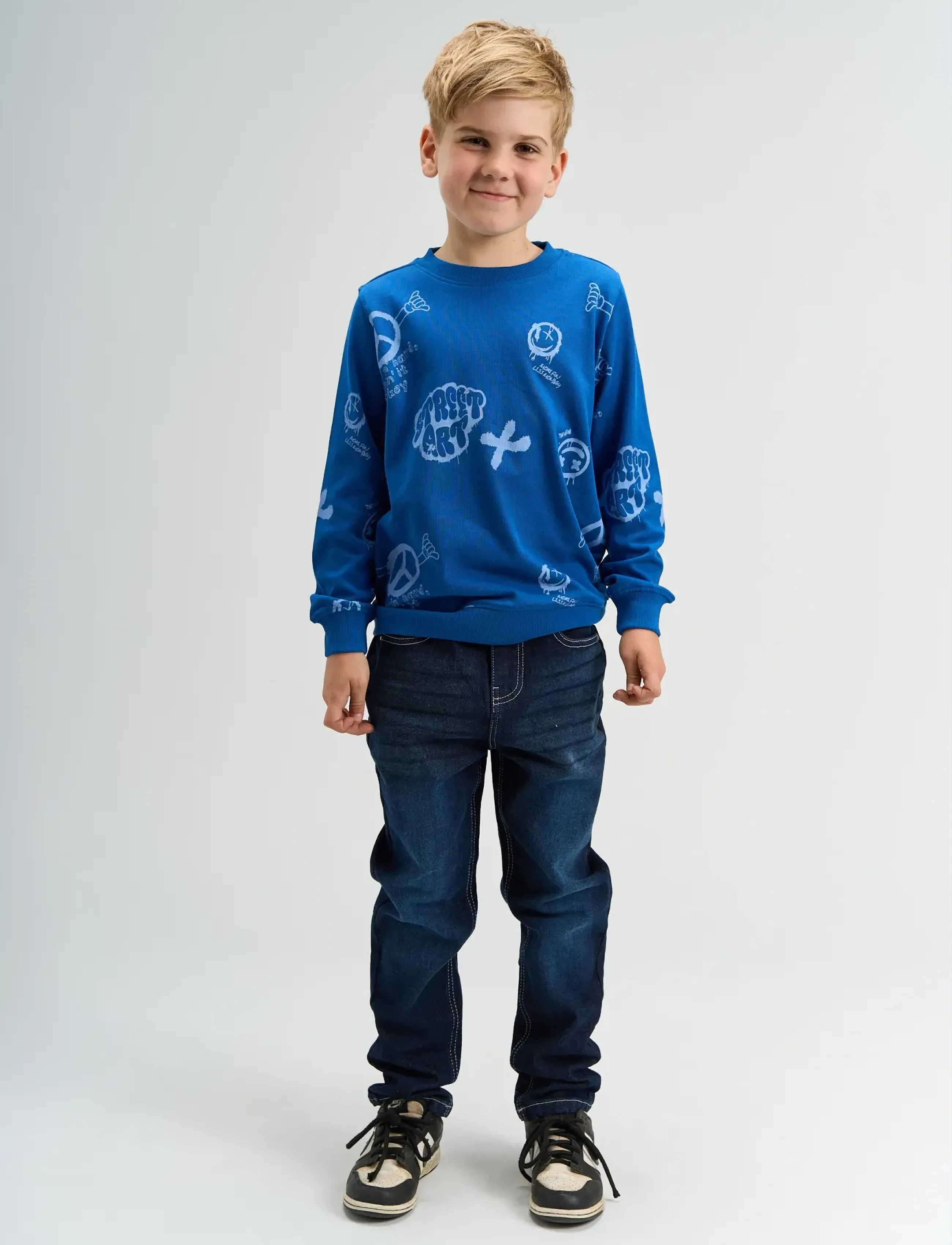 The New TNSpencer Sweatshirt - Sweatshirts - TRUE BLUE AOP / blue
