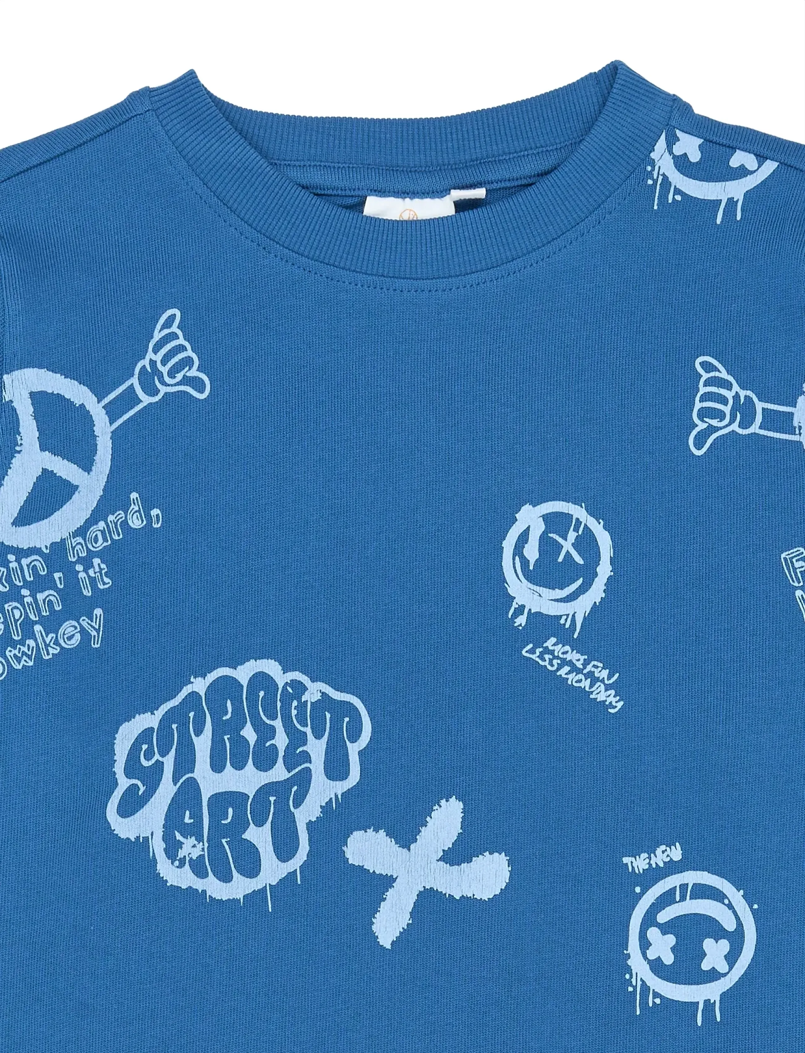 The New - TNSpencer Sweatshirt - collegepaidat - true blue aop - 4