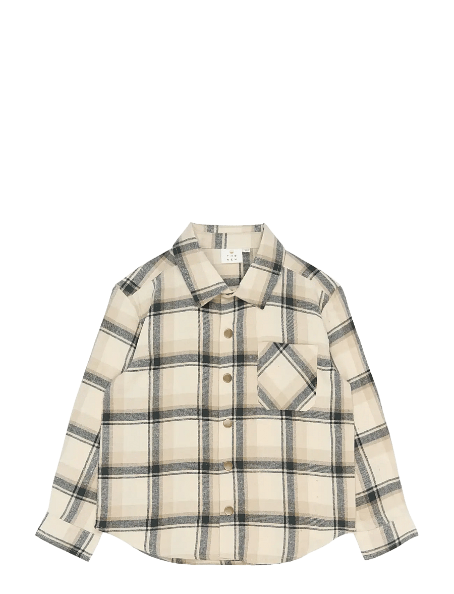 The New - TNSaul OS L_S Flannel Shirt - overhemden met lange mouwen - humus check - 1