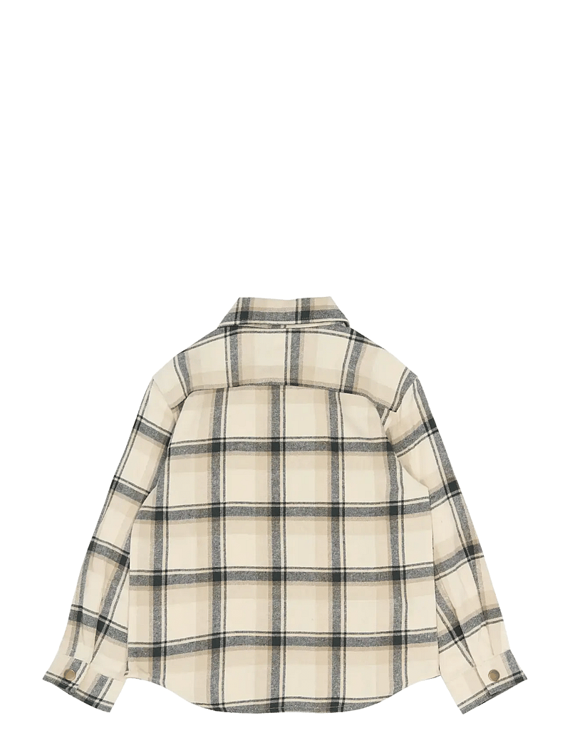 The New - TNSaul OS L_S Flannel Shirt - langerma skyrtur - humus check - 2