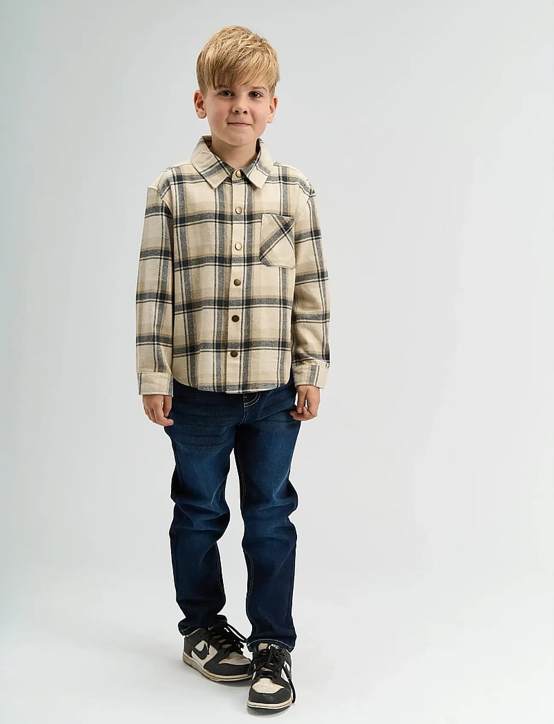 The New - TNSaul OS L_S Flannel Shirt - langerma skyrtur - humus check - 0