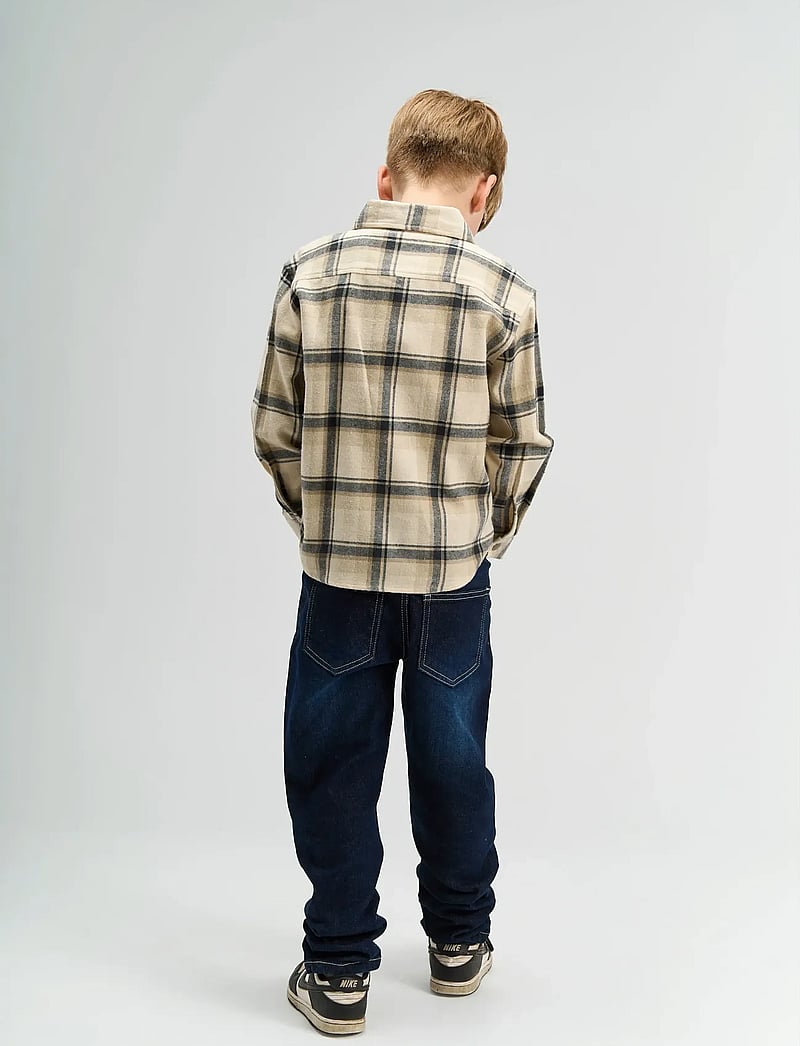 The New - TNSaul OS L_S Flannel Shirt - langerma skyrtur - humus check - 3