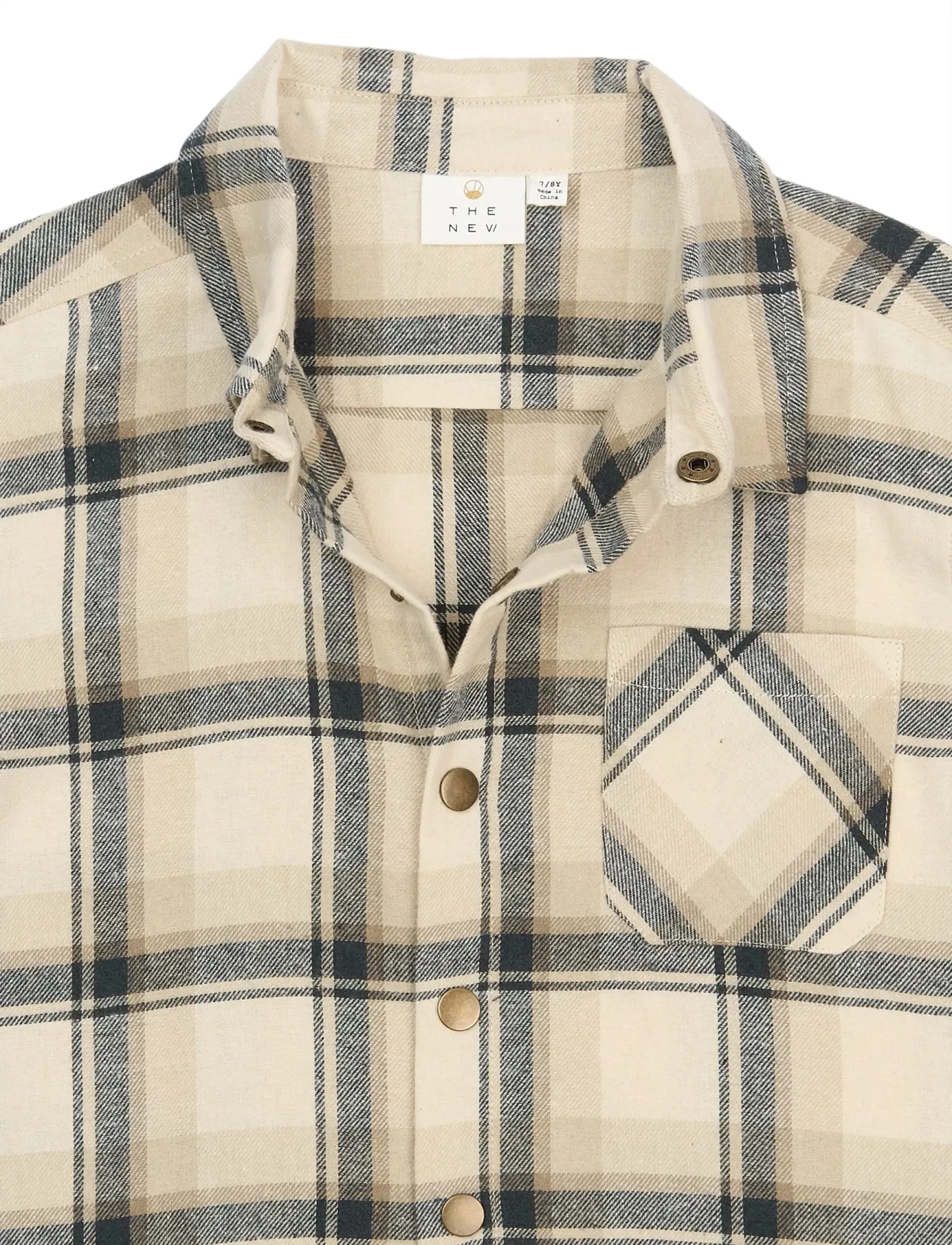 The New - TNSaul OS L_S Flannel Shirt - overhemden met lange mouwen - humus check - 5