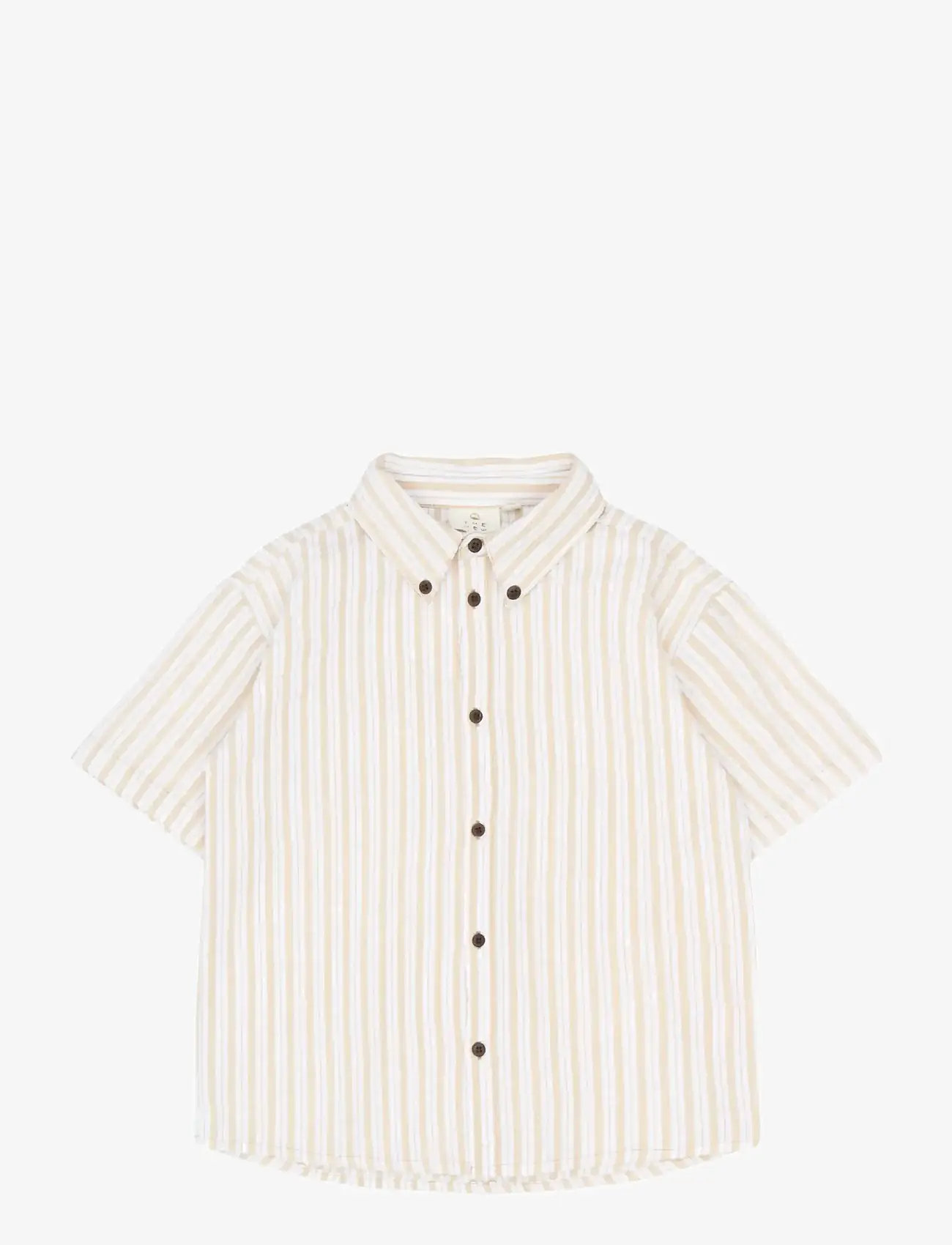 The New - TNSmith S_S Shirt - kurzärmlige hemden - humus striped - 1