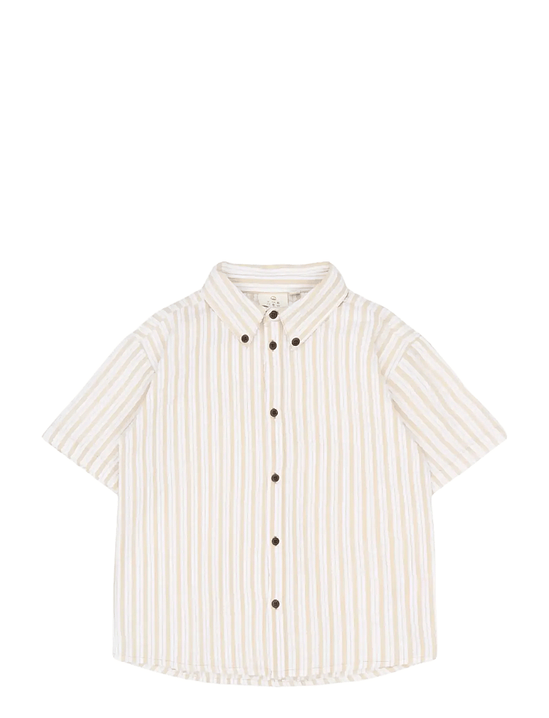 The New - TNSmith S_S Shirt - kurzärmlige hemden - humus striped - 1