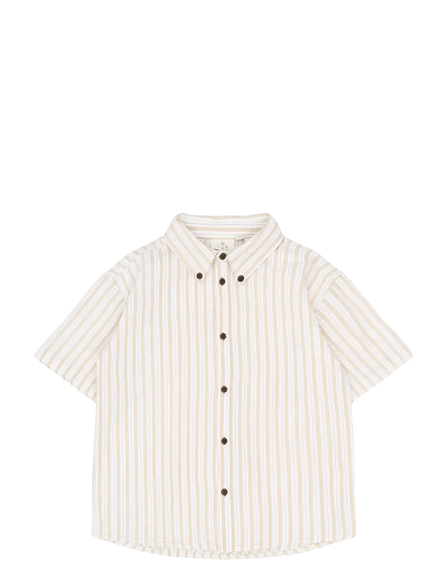 The New - TNSmith S_S Shirt - kurzärmlige hemden - humus striped - 1