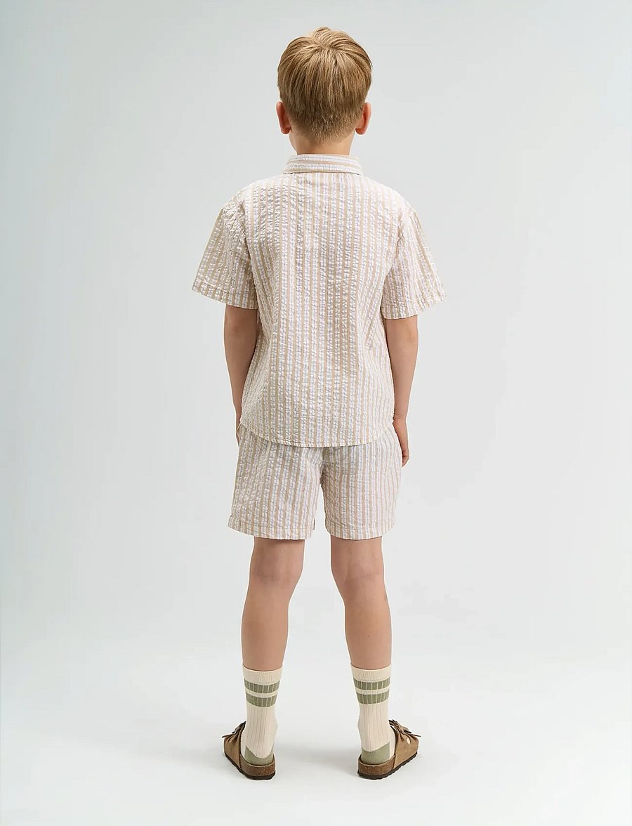 The New - TNSmith S_S Shirt - kurzärmlige hemden - humus striped - 3