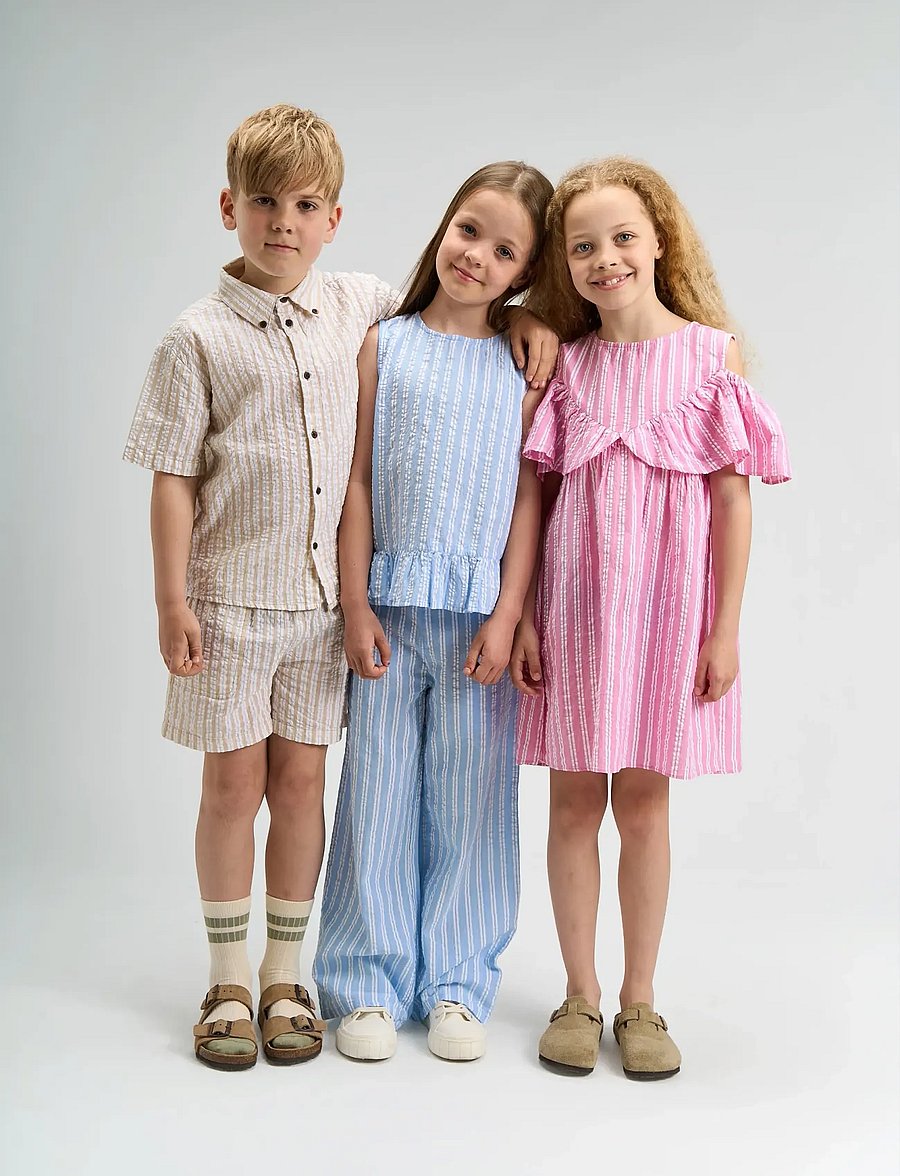 The New - TNSmith S_S Shirt - kurzärmlige hemden - humus striped - 4