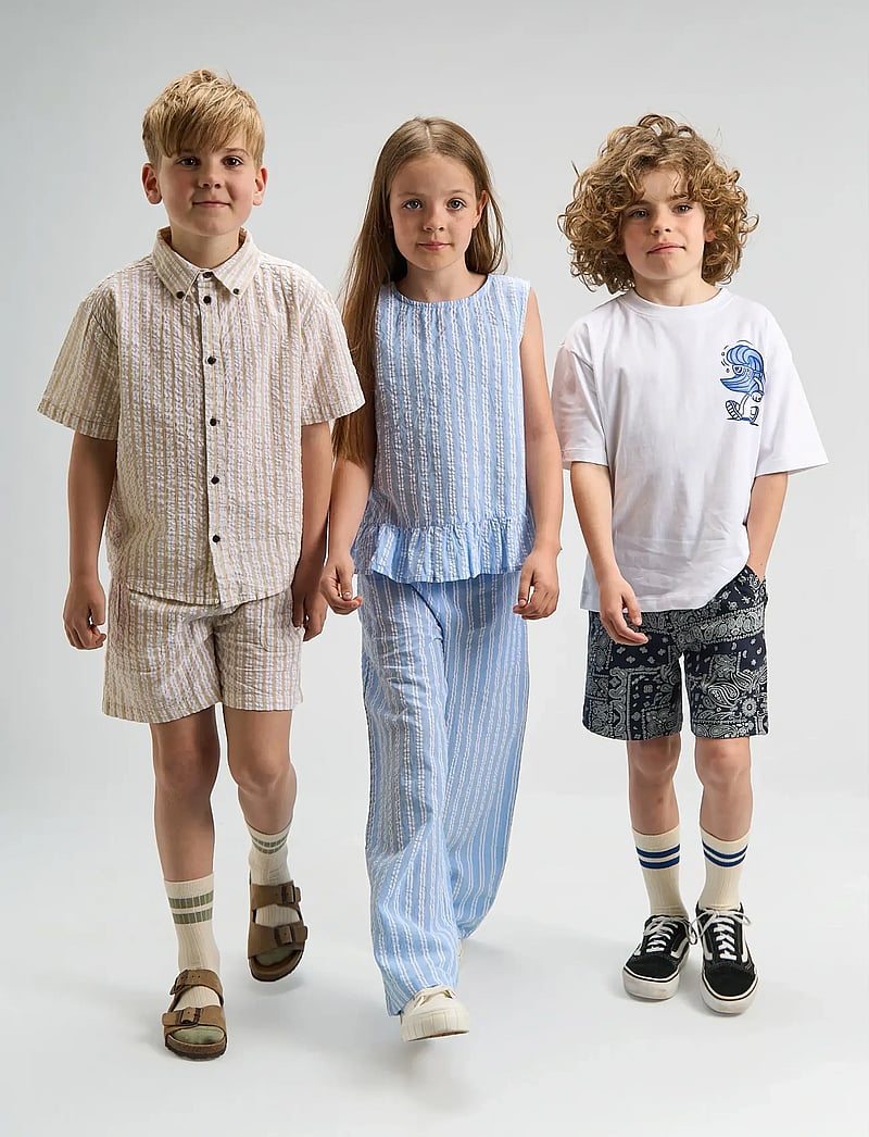 The New - TNSmith S_S Shirt - kurzärmlige hemden - humus striped - 5