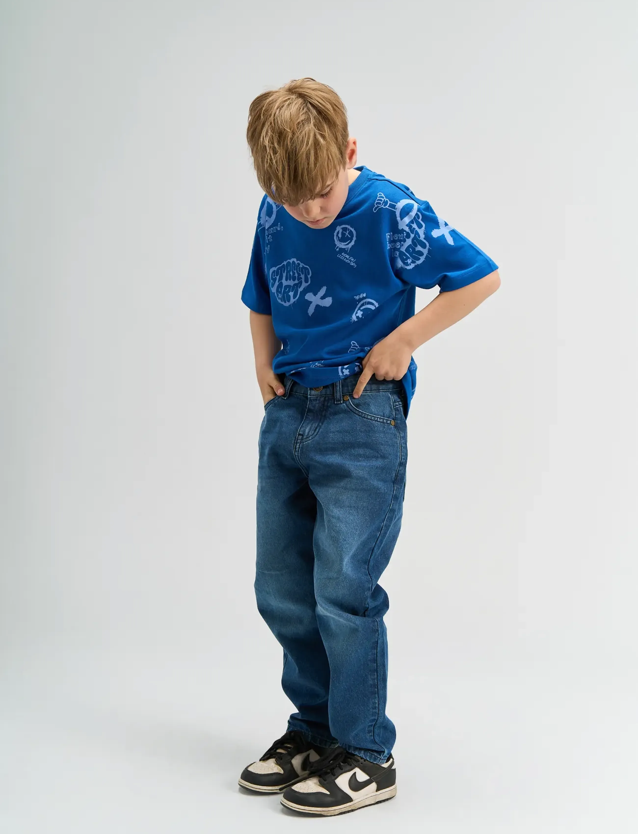 The New - TNMarchall Baggy Fit Jeans - medium blue denim - 0