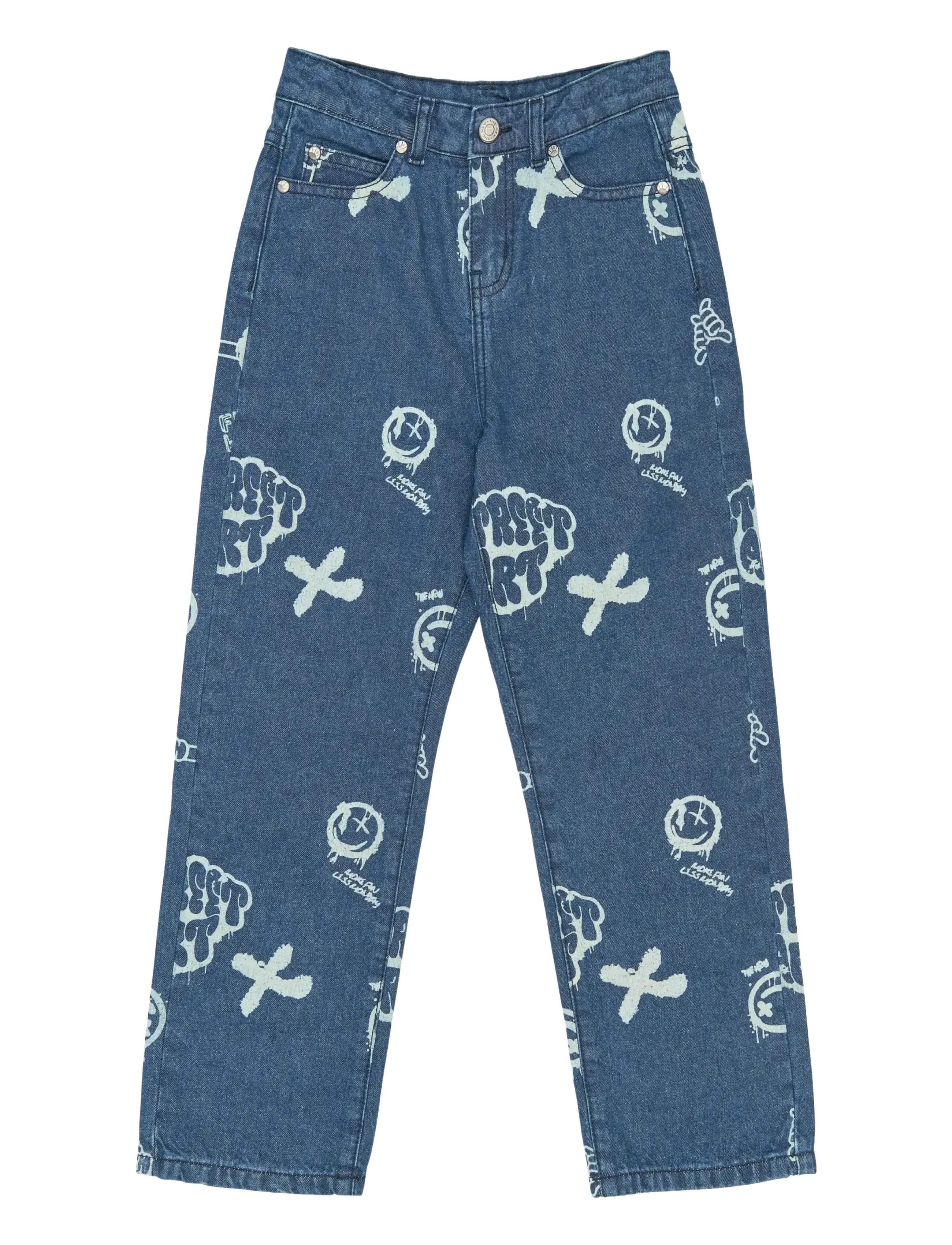 The New TNSlate Baggy Fit Jeans - Jeans - MEDIUM BLUE DENIM AOP / blue
