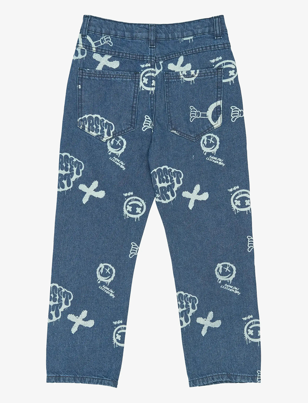 The New - TNSlate Baggy Fit Jeans - loose jeans - medium blue denim aop - 2