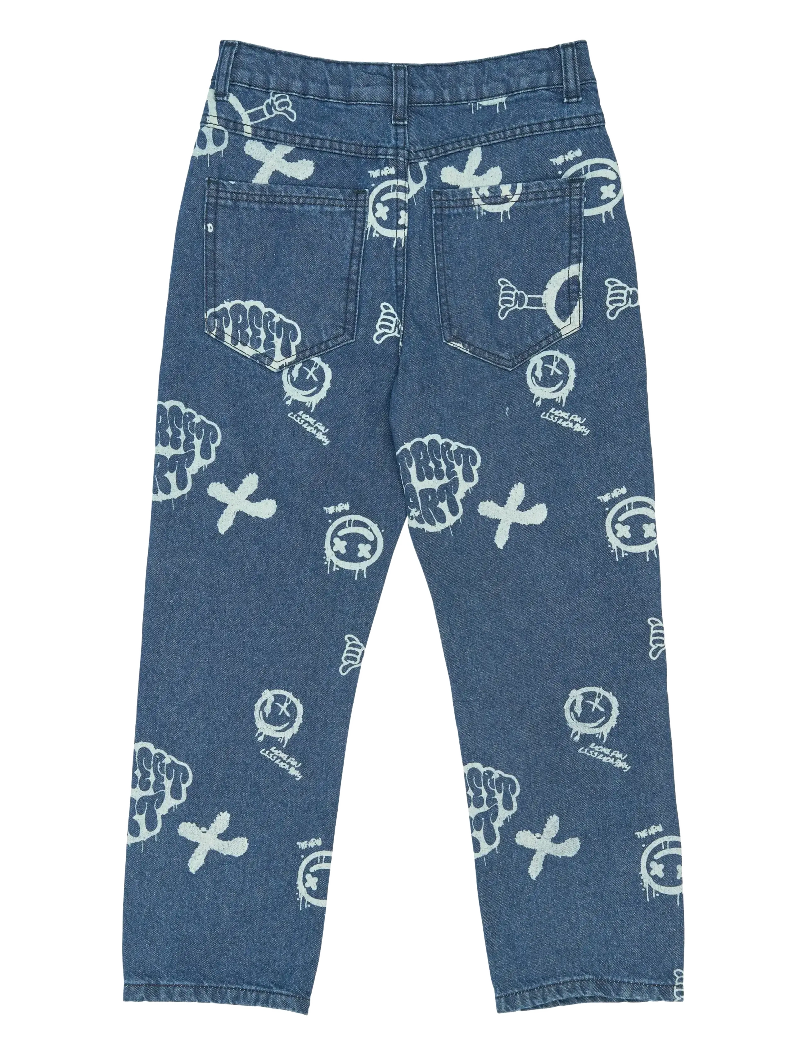 The New - TNSlate Baggy Fit Jeans - loose jeans - medium blue denim aop - 2