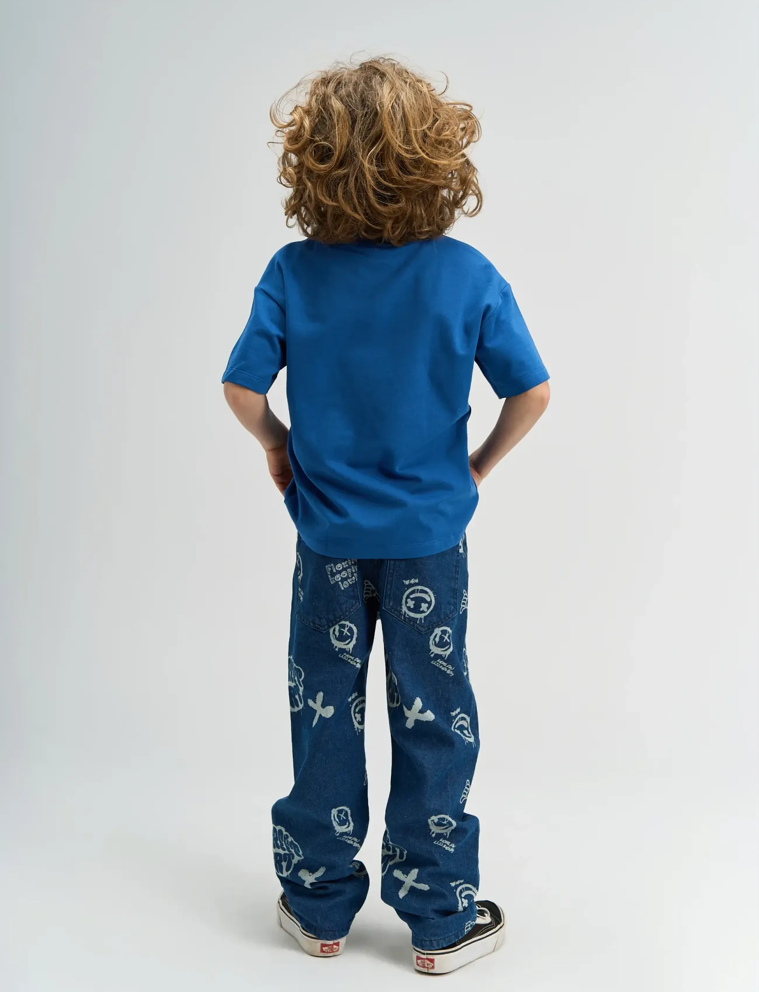 The New - TNSlate Baggy Fit Jeans - loose jeans - medium blue denim aop - 3