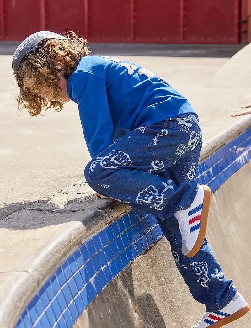 The New - TNSlate Baggy Fit Jeans - loose jeans - medium blue denim aop - 4