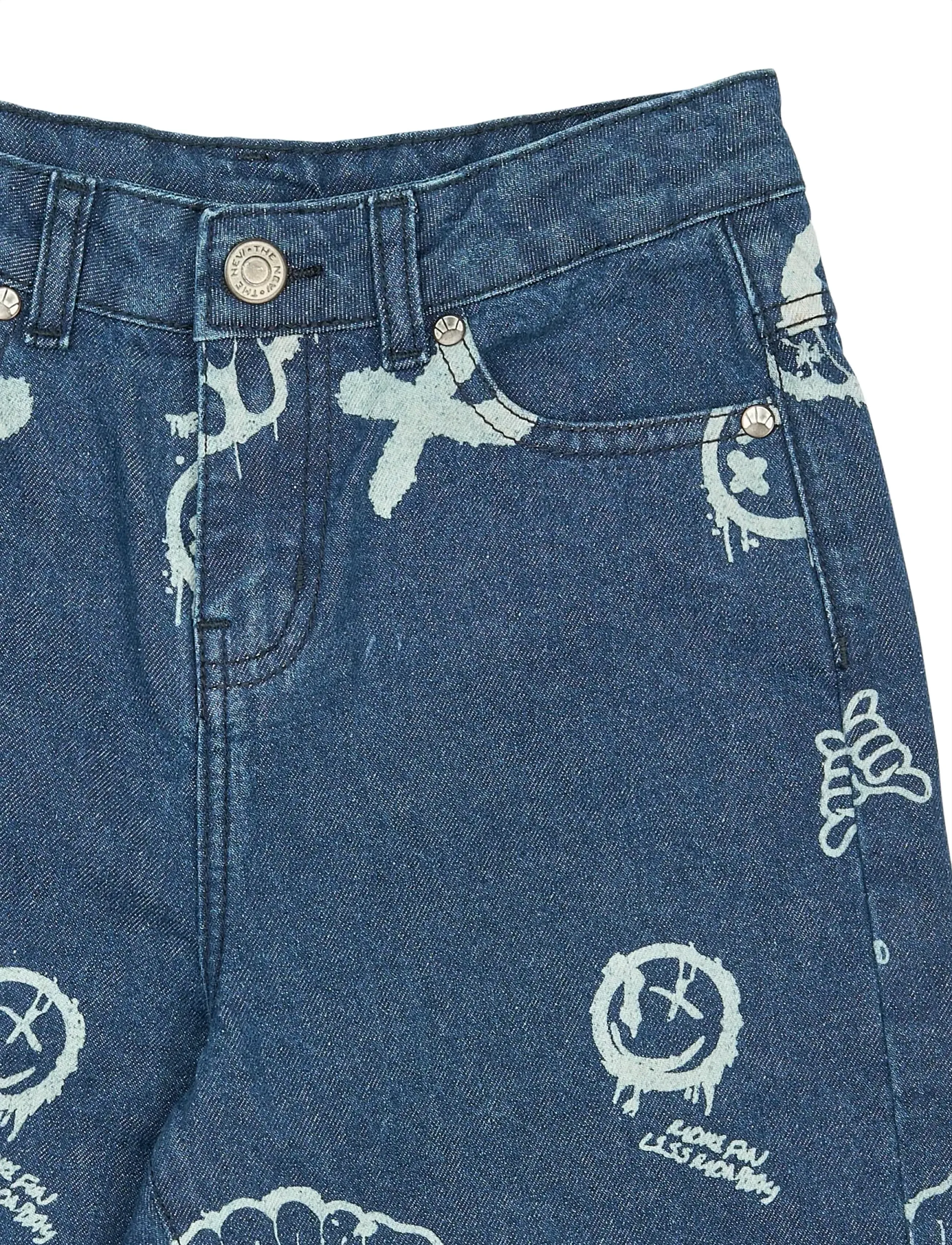 The New - TNSlate Baggy Fit Jeans - loose jeans - medium blue denim aop - 5