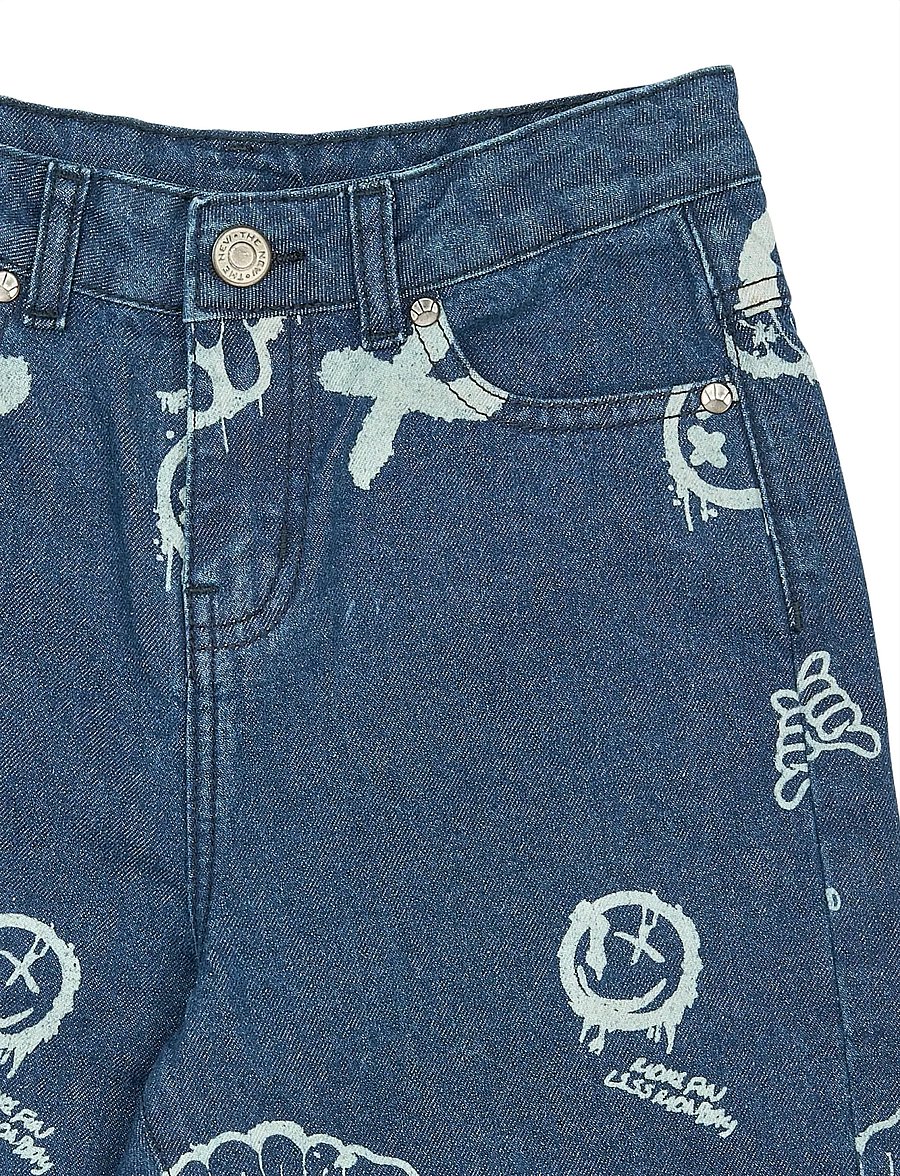 The New - TNSlate Baggy Fit Jeans - loose jeans - medium blue denim aop - 5