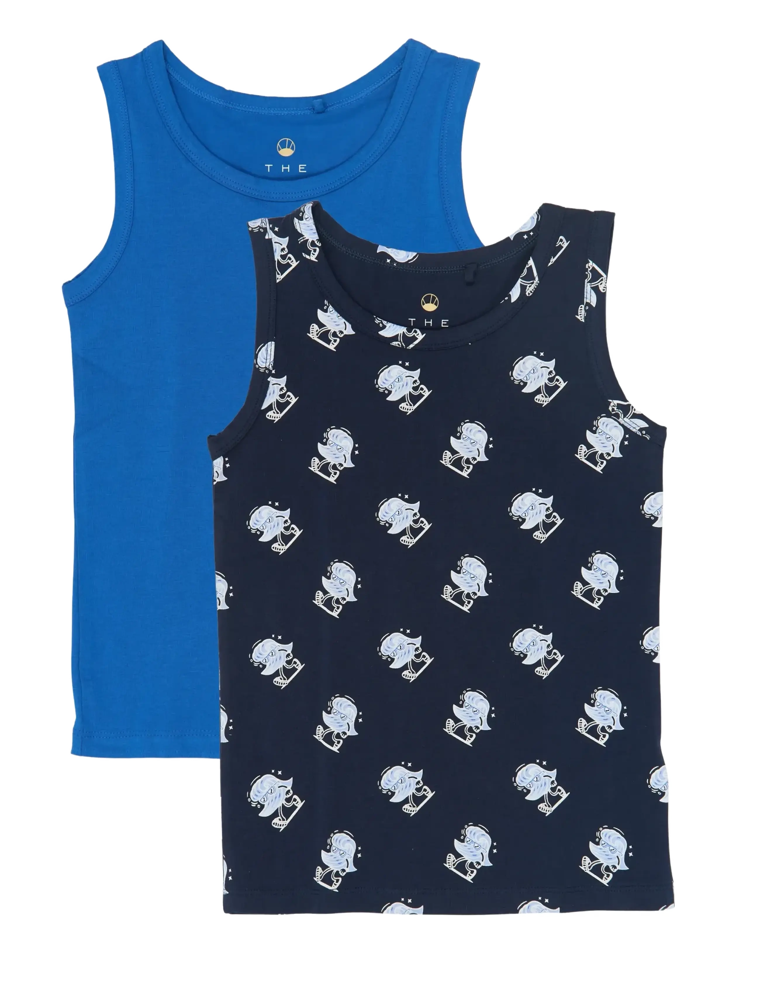 The New TNTHE NEW Tank Top 2-Pack - Overdele - NAVY BLAZER AOP / blue