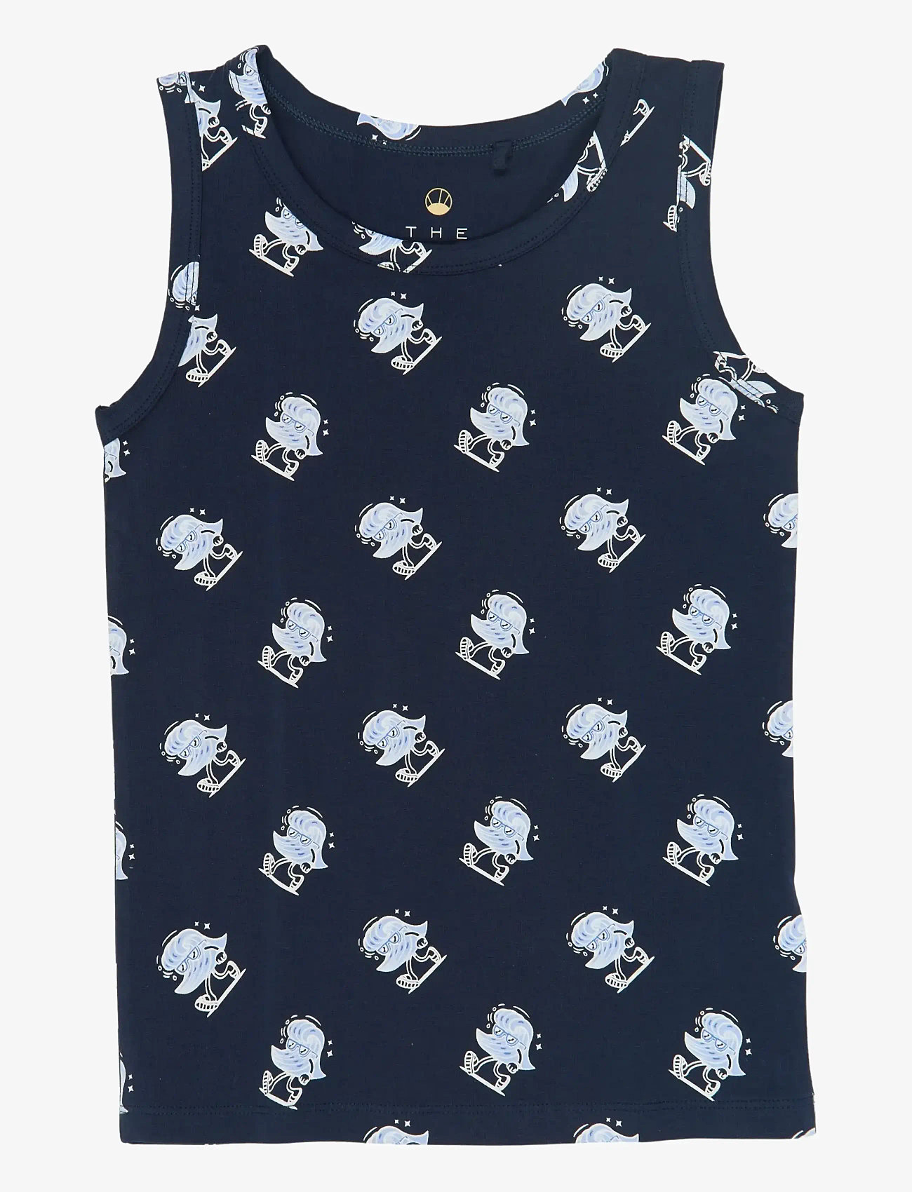 The New - TNTHE NEW Tank Top 2-Pack - linnen - navy blazer aop - 1