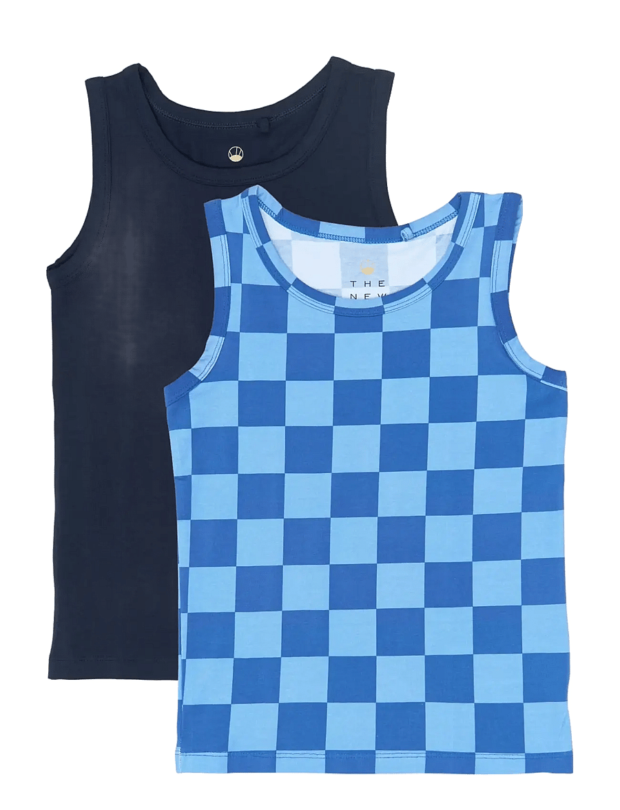 The New - TNTHE NEW Tank Top 2-Pack - tanktops - true blue aop - 0