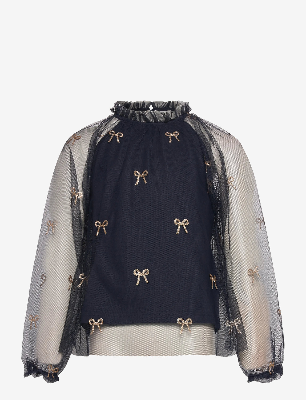 The New - TNRudelle L_S Top - bluser & tunikaer - navy blazer aop - 0