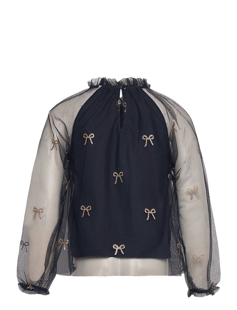 The New - TNRudelle L_S Top - bluser & tunikaer - navy blazer aop - 1