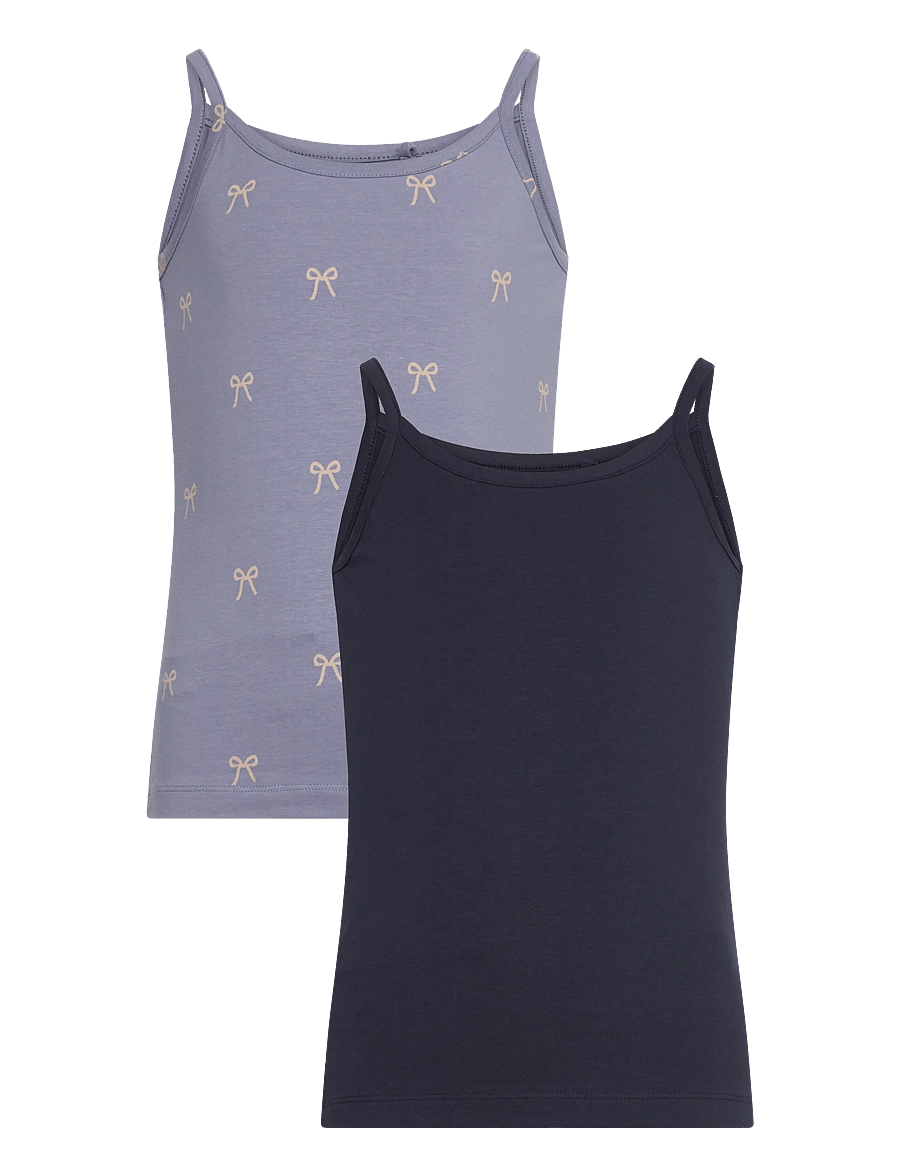 The New - TNTHE NEW Strap Top 2-Pack - tanktops - navy blazer - 0