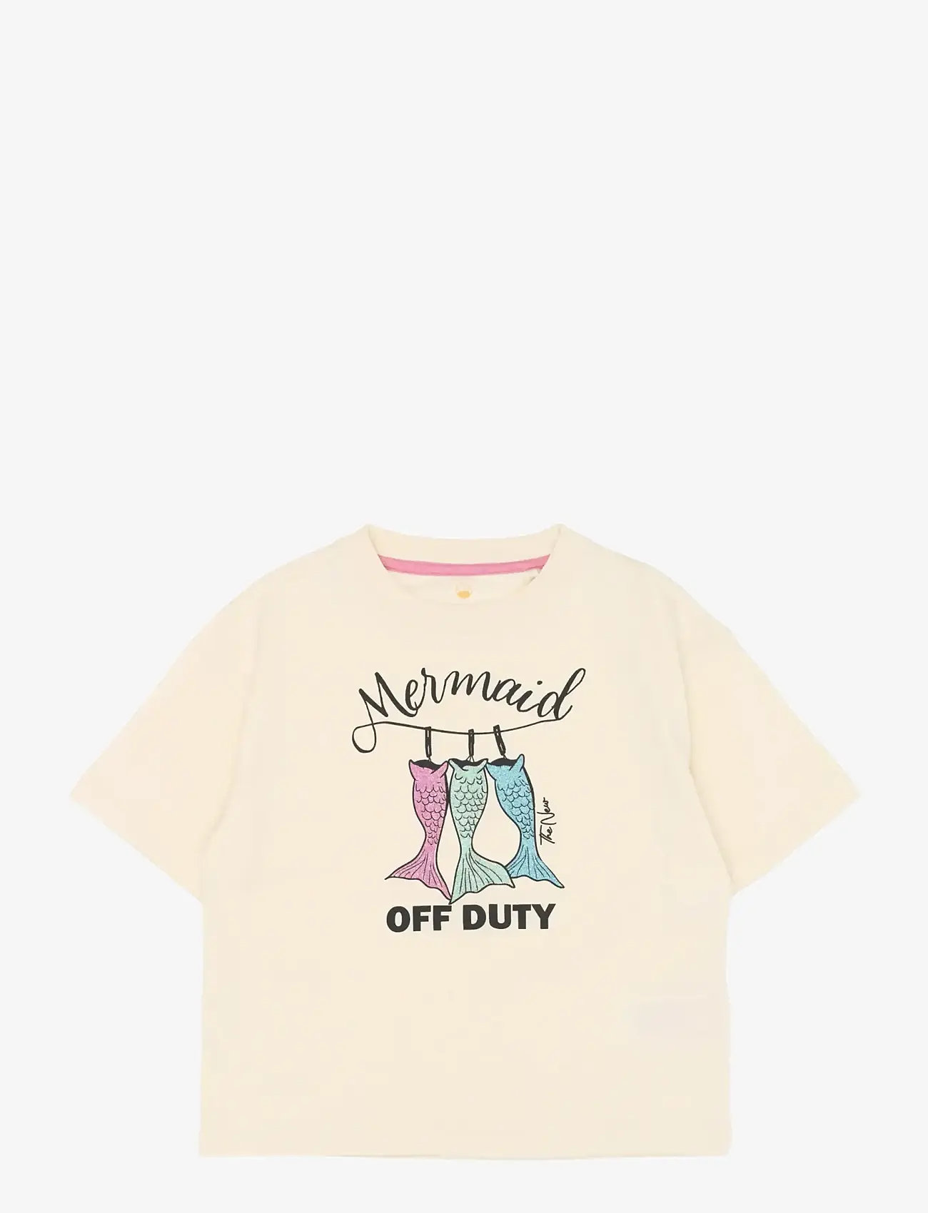The New - TNTia OS S_S Tee - kortærmede t-shirts - gardenia - 1