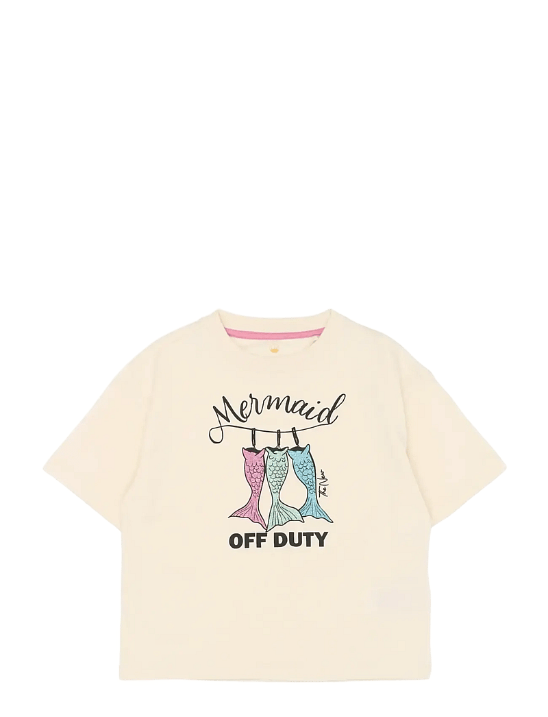 The New - TNTia OS S_S Tee - kortærmede t-shirts - gardenia - 1