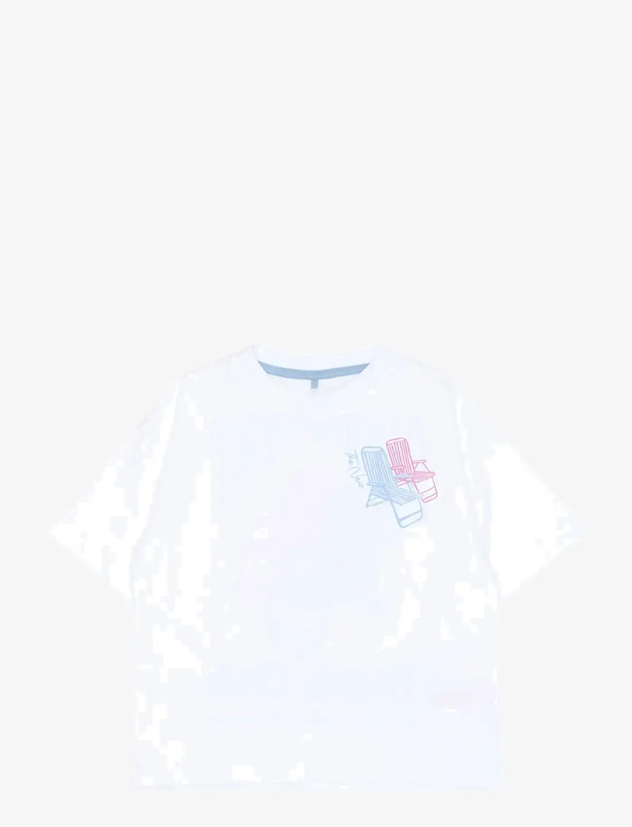 The New - TNThora OS S_S Tee - short-sleeved t-shirts - bright white - 1