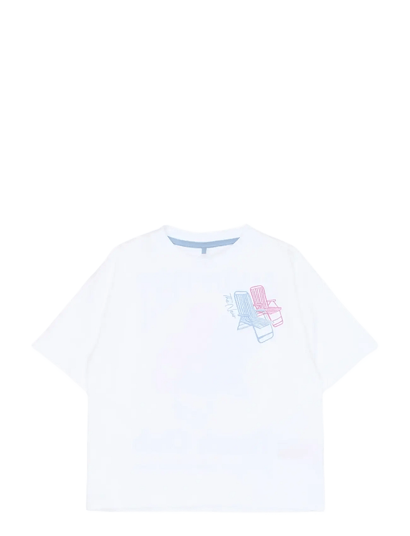The New - TNThora OS S_S Tee - short-sleeved t-shirts - bright white - 1