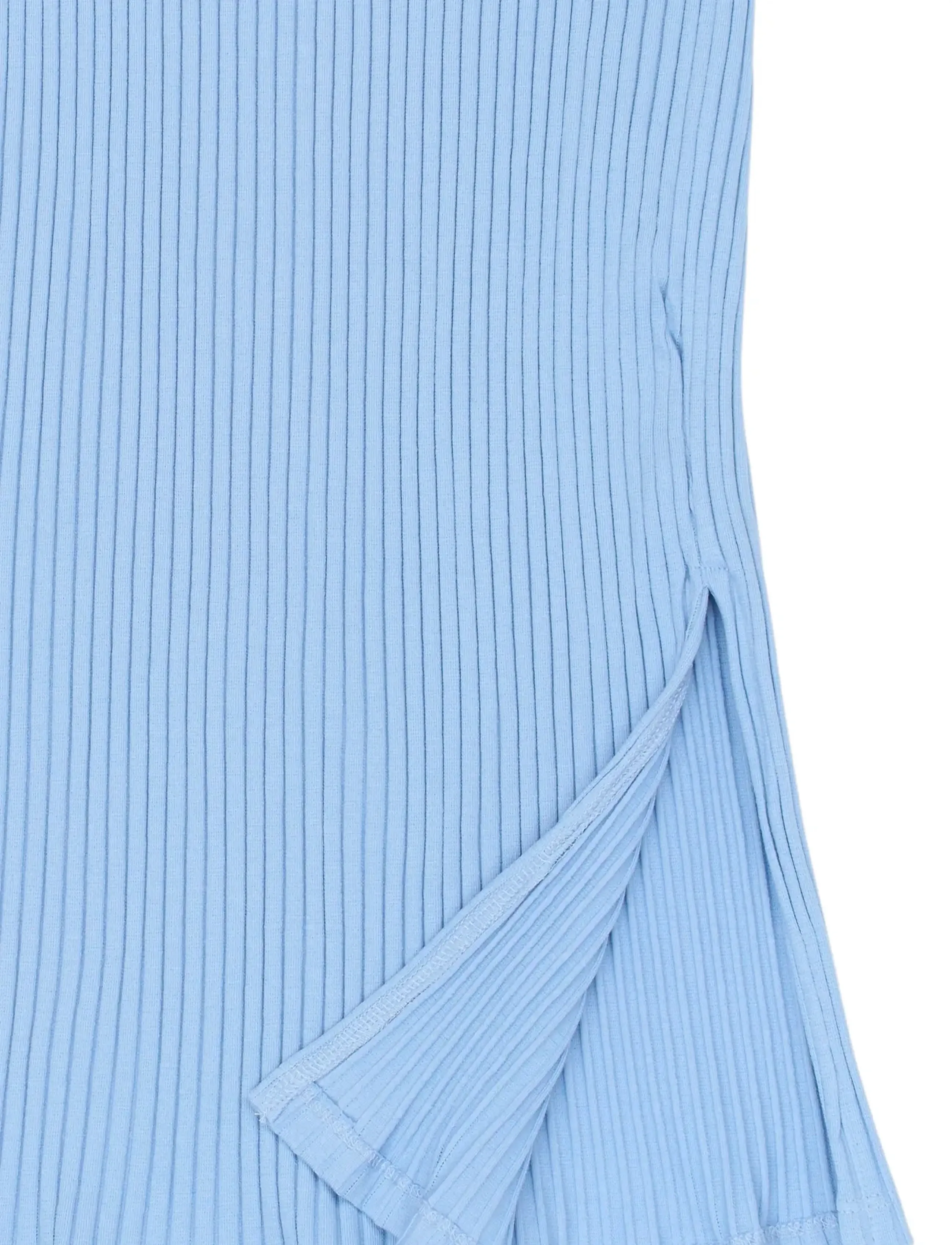 The New - TNTove Long Rib Skirt - midi nederdele - forever blue - 5