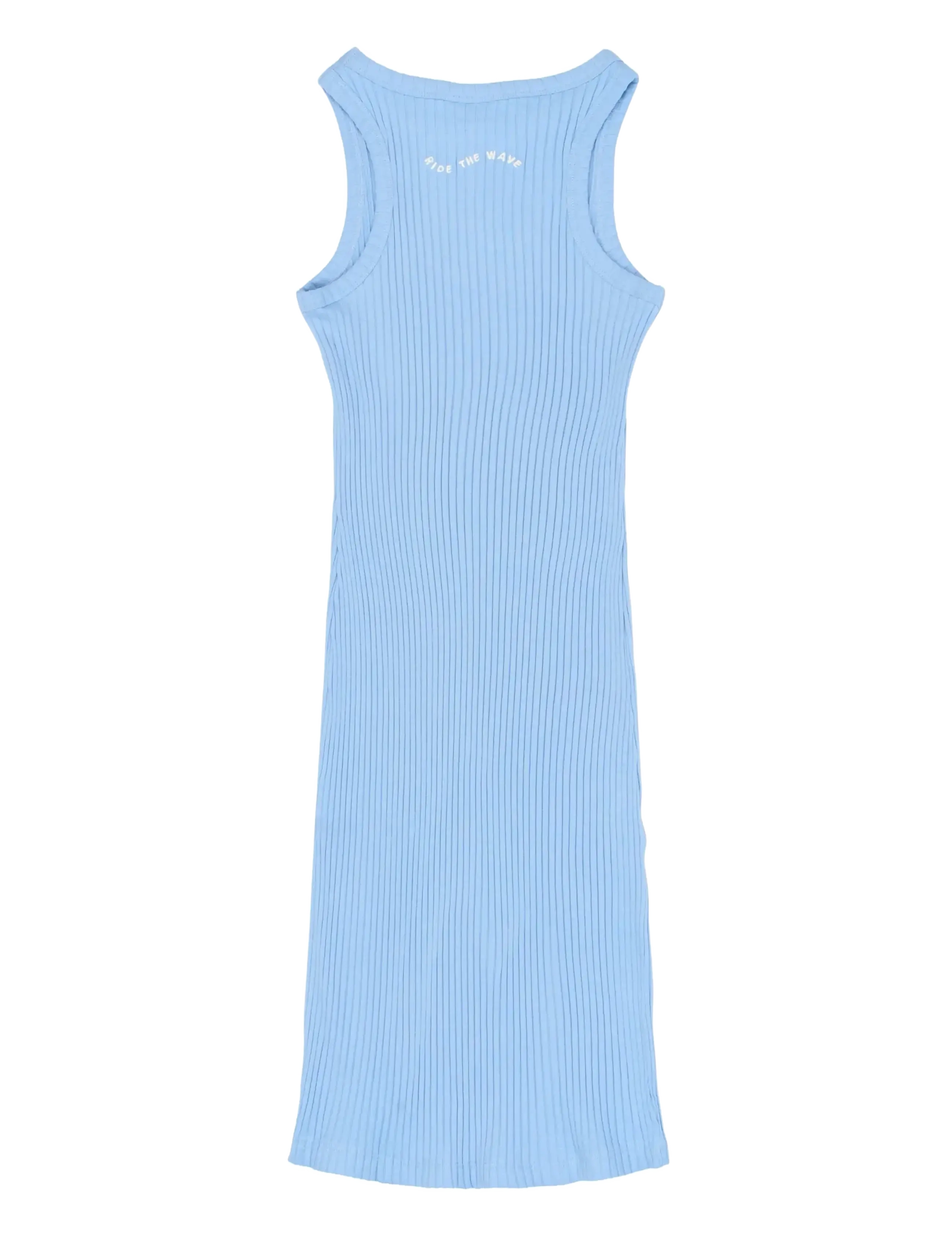 The New - TNTove S_L Rib Dress - ermalausir hversdagskjólar - forever blue - 2