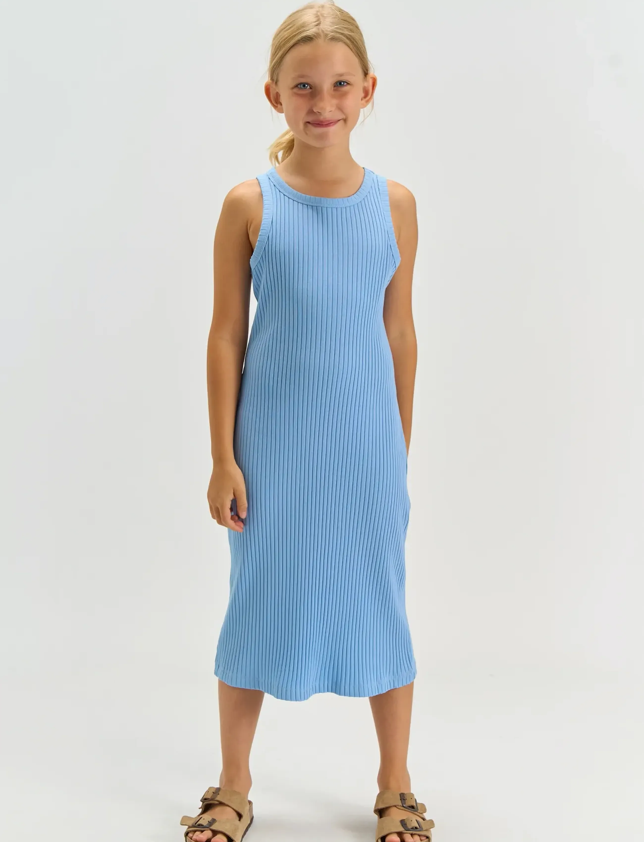 The New TNTove S_L Rib Dress - Kjoler & Nederdele - FOREVER BLUE / blue