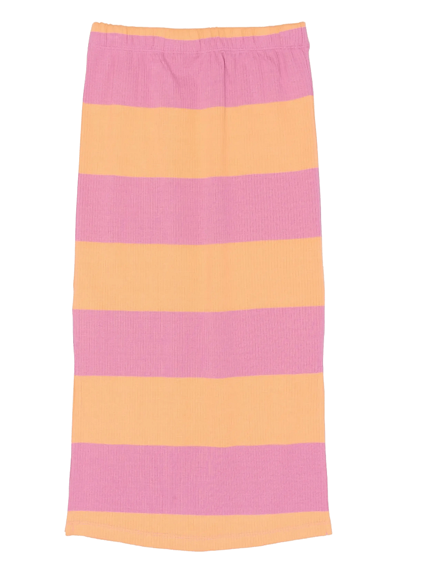 The New - TNTatiana Long Rib Skirt - maxi skirt - cashmere rose striped - 2