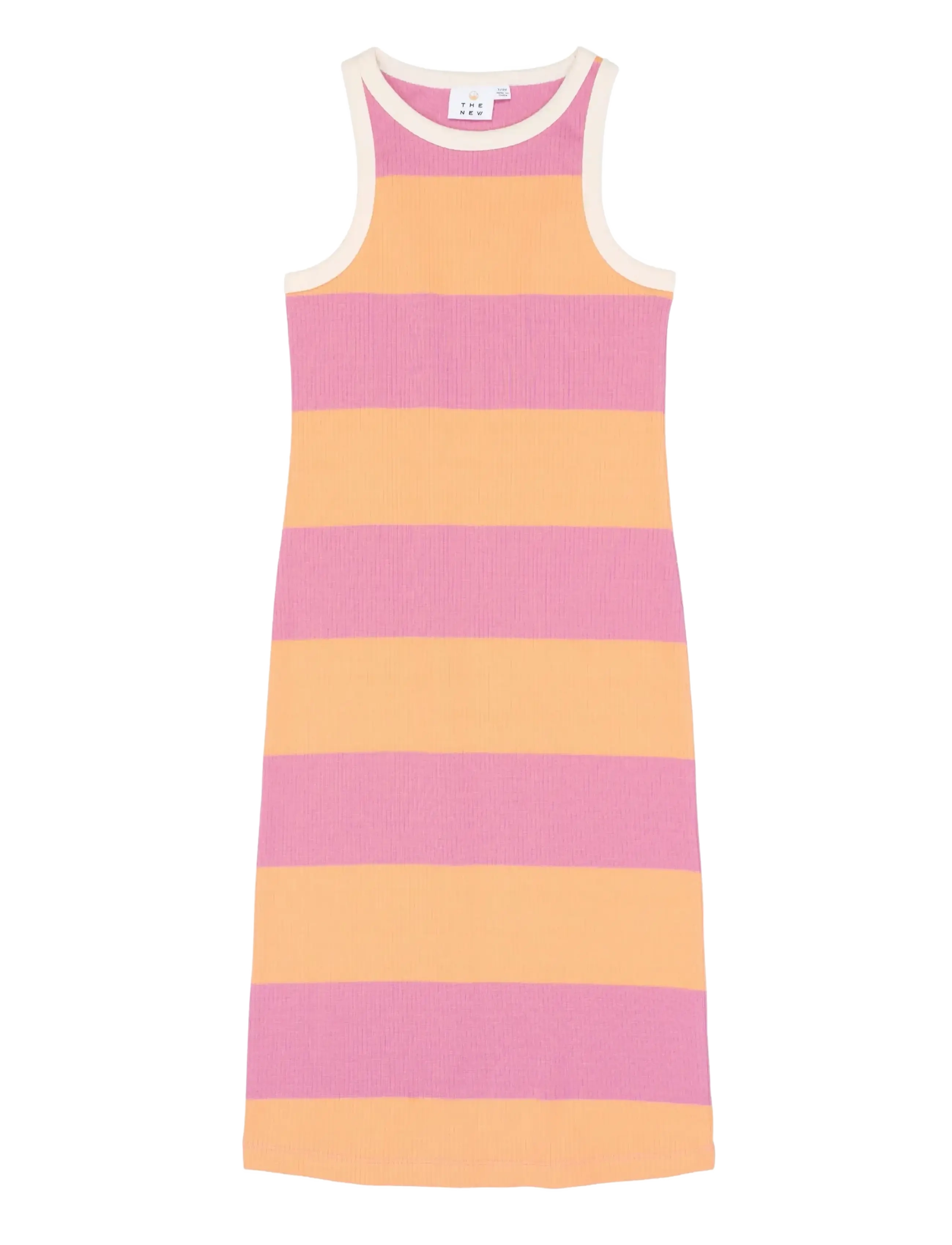 The New TNTatiana S_L Rib Dress - Clothing - CASHMERE ROSE STRIPED / pink/rose