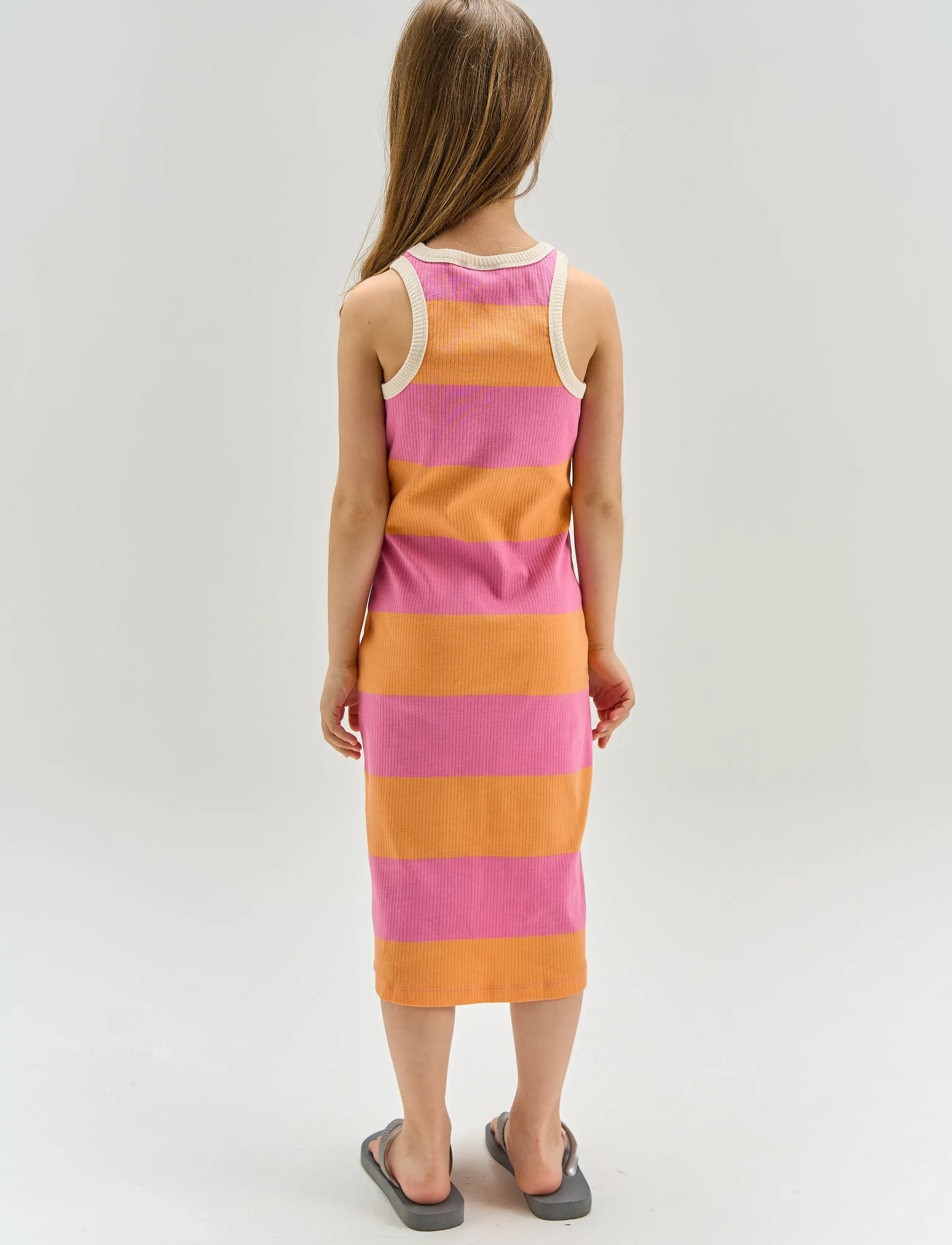 The New - TNTatiana S_L Rib Dress - robes décontractées sans manches - cashmere rose striped - 4