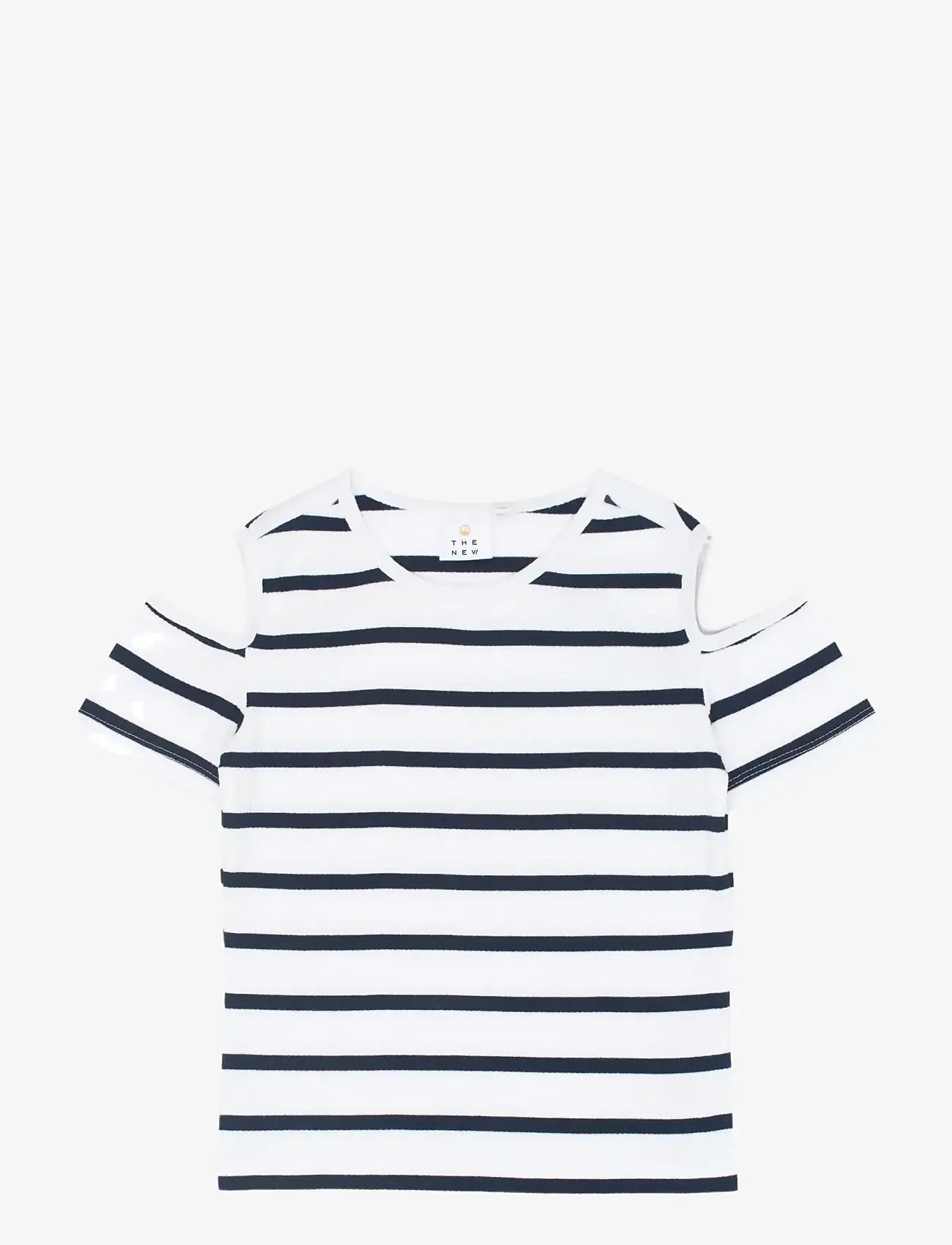 The New - TNTish S_S Rib Tee - kurzärmelige - navy blazer striped - 1