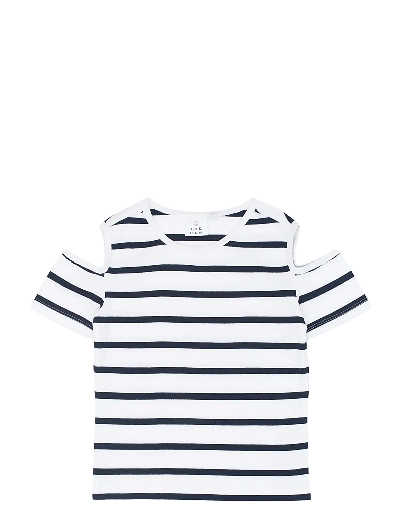 The New - TNTish S_S Rib Tee - kurzärmelige - navy blazer striped - 1