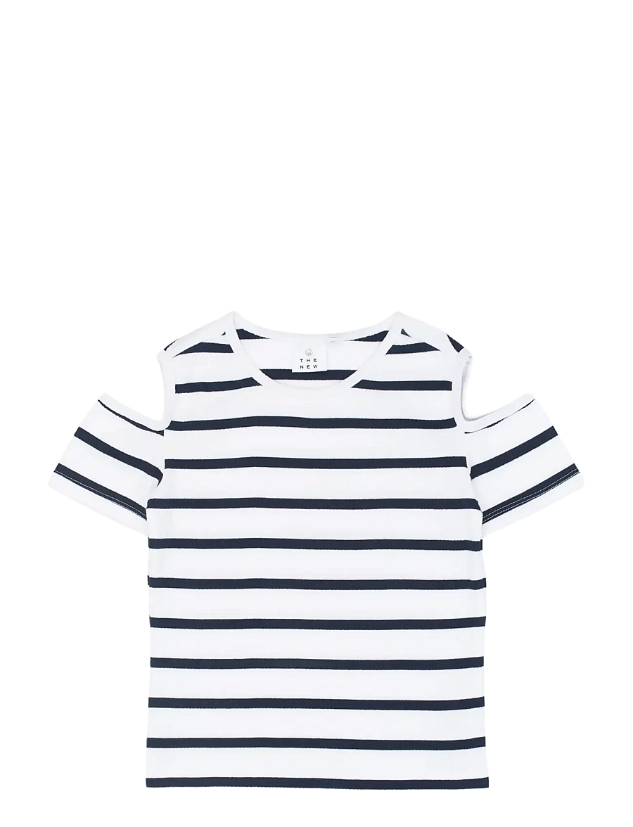 The New - TNTish S_S Rib Tee - kurzärmelige - navy blazer striped - 1