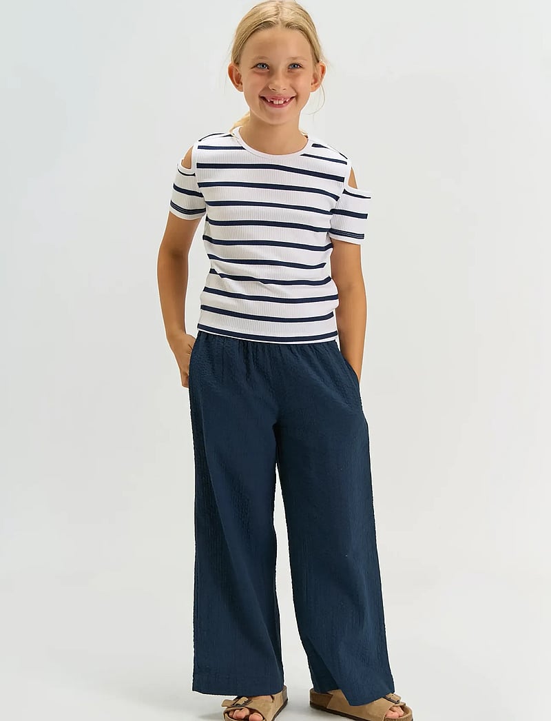 The New - TNTish S_S Rib Tee - kurzärmelige - navy blazer striped - 0