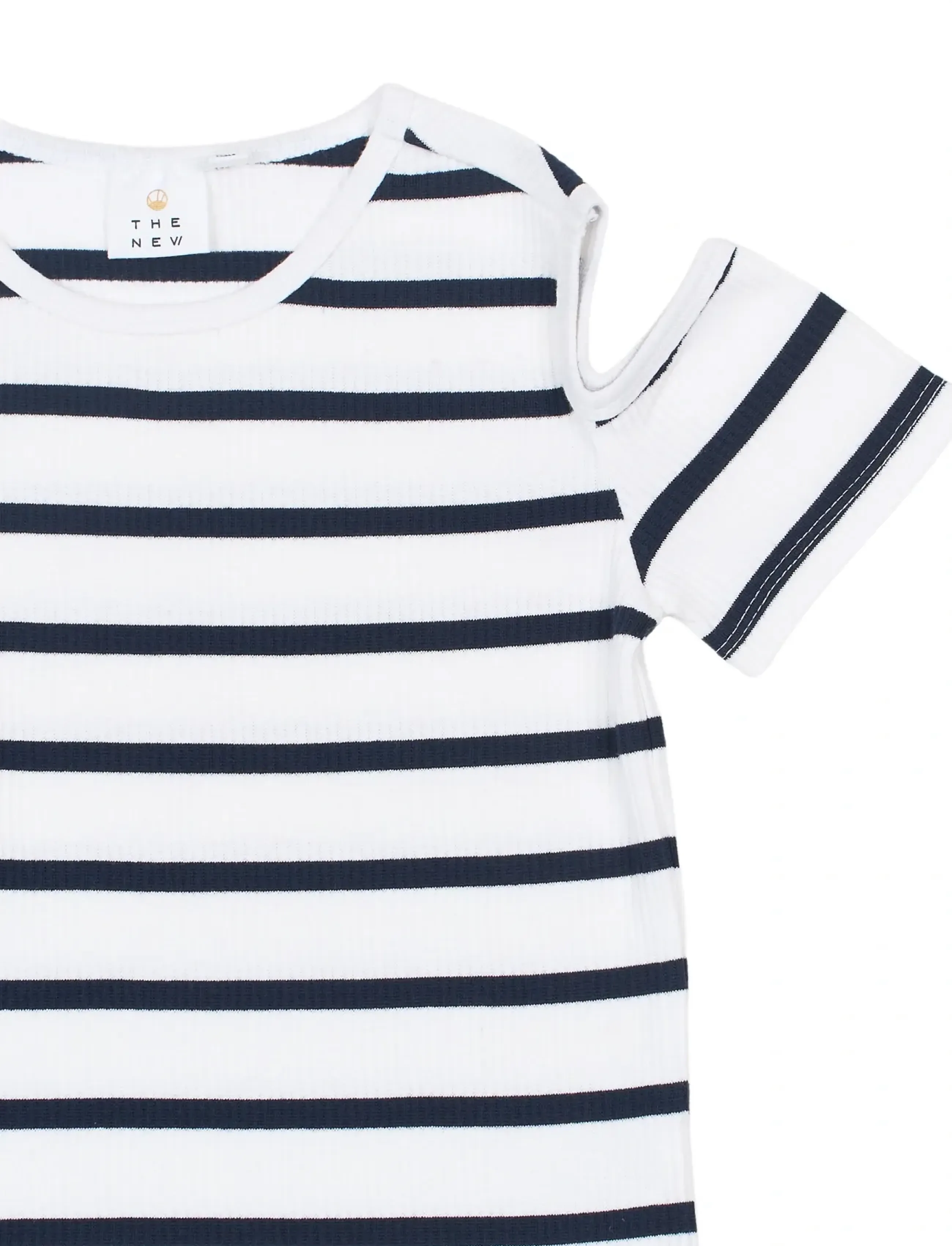The New - TNTish S_S Rib Tee - kurzärmelige - navy blazer striped - 5