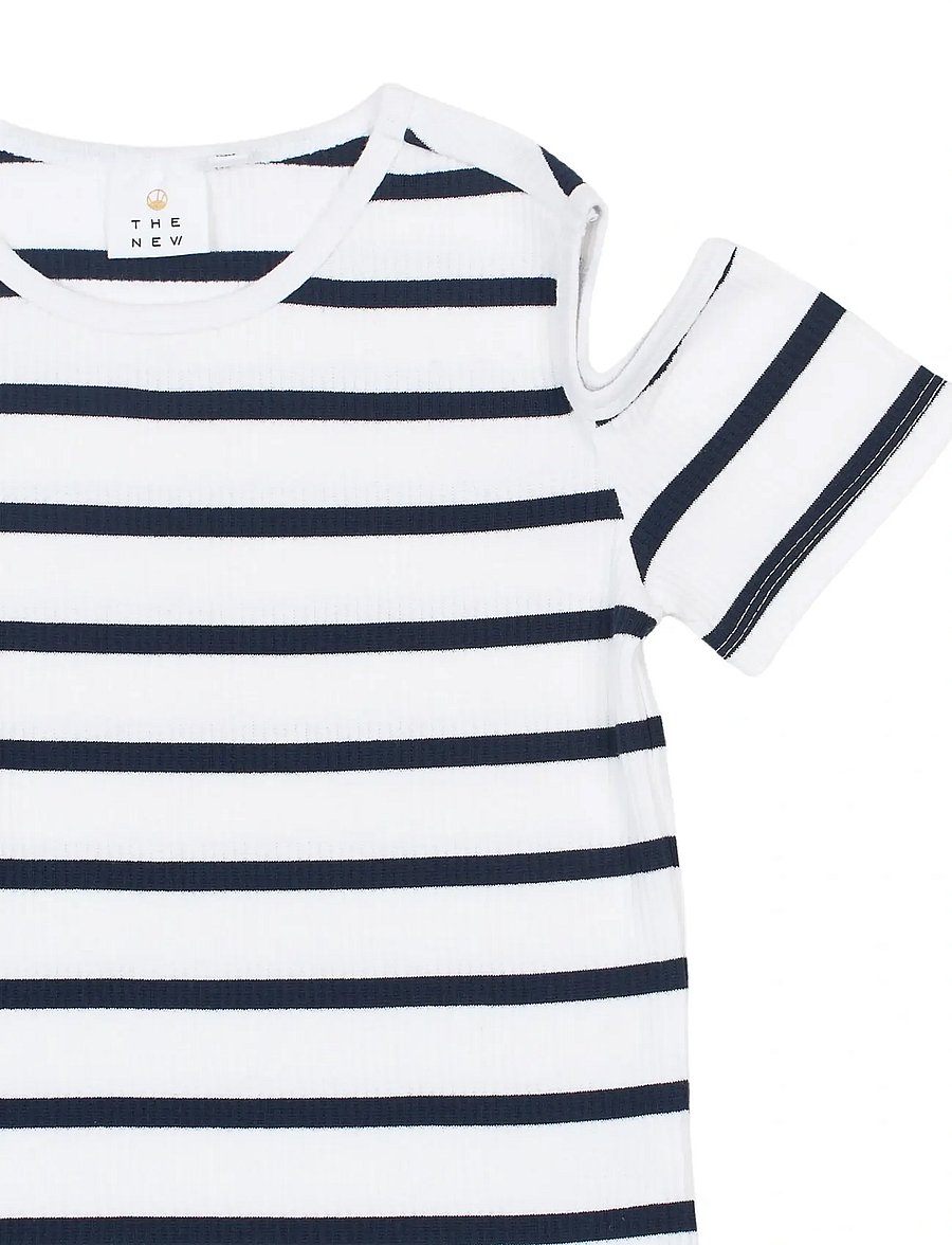 The New - TNTish S_S Rib Tee - kurzärmelige - navy blazer striped - 5