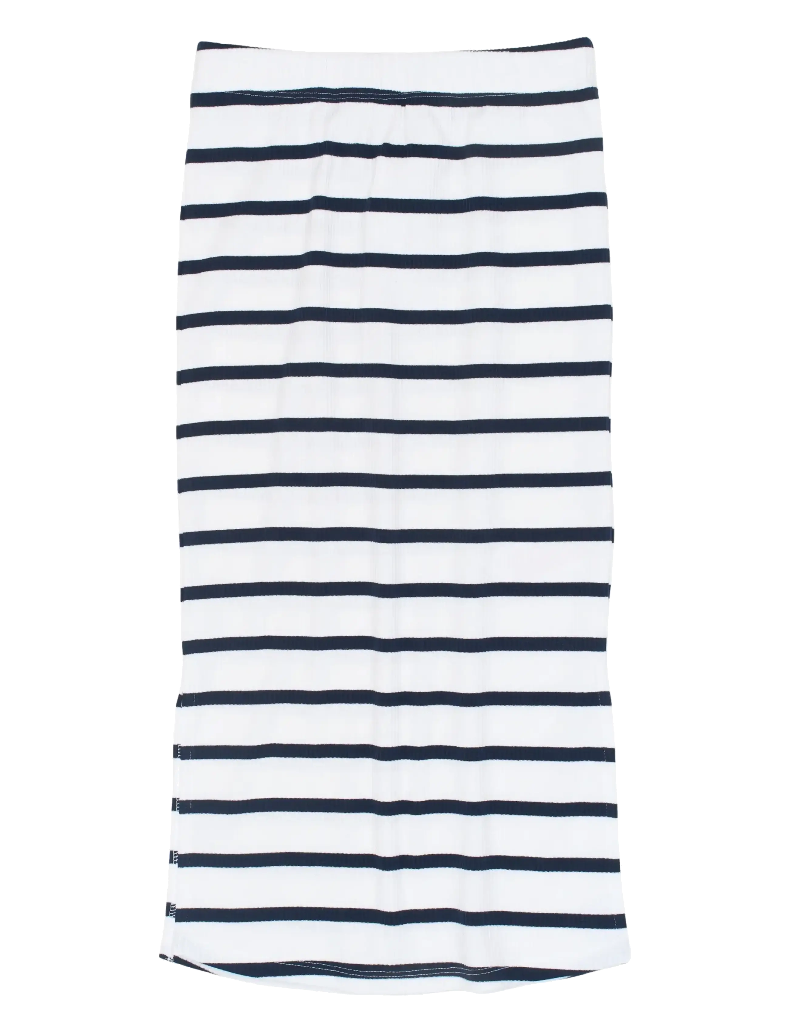 The New TNTish Long Rib Skirt - Robes & jupes - NAVY BLAZER STRIPED / white