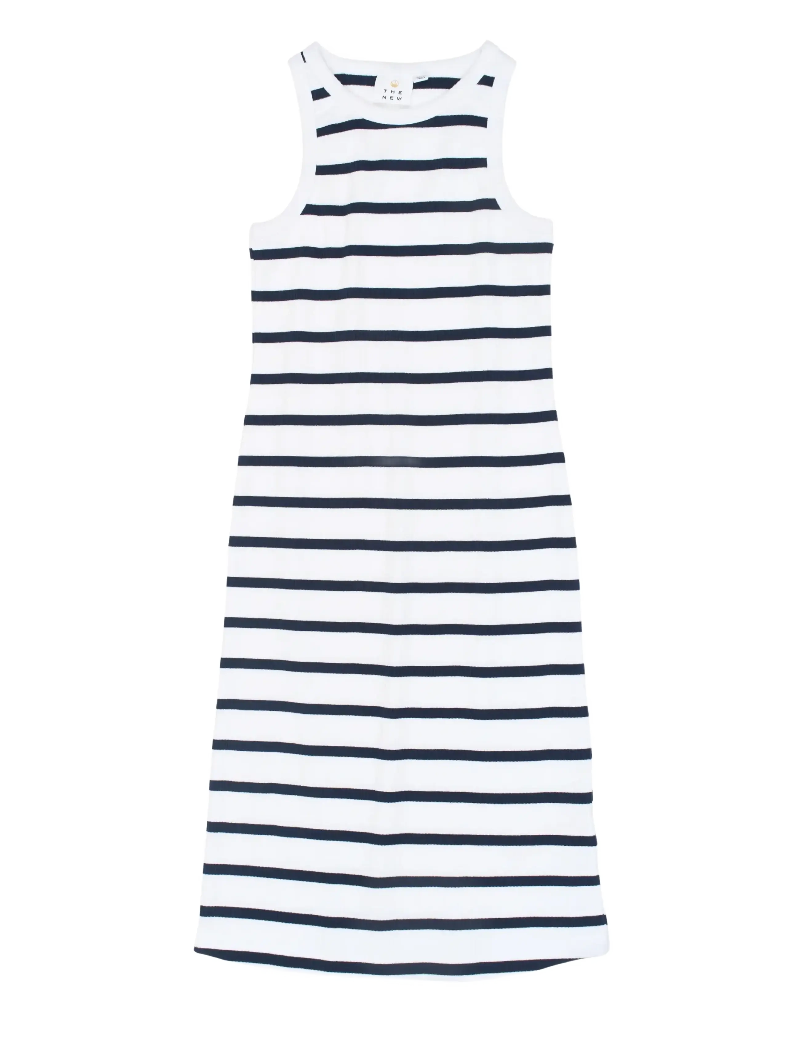 The New TNTish S_L Rib Dress - Clothing - NAVY BLAZER STRIPED / white