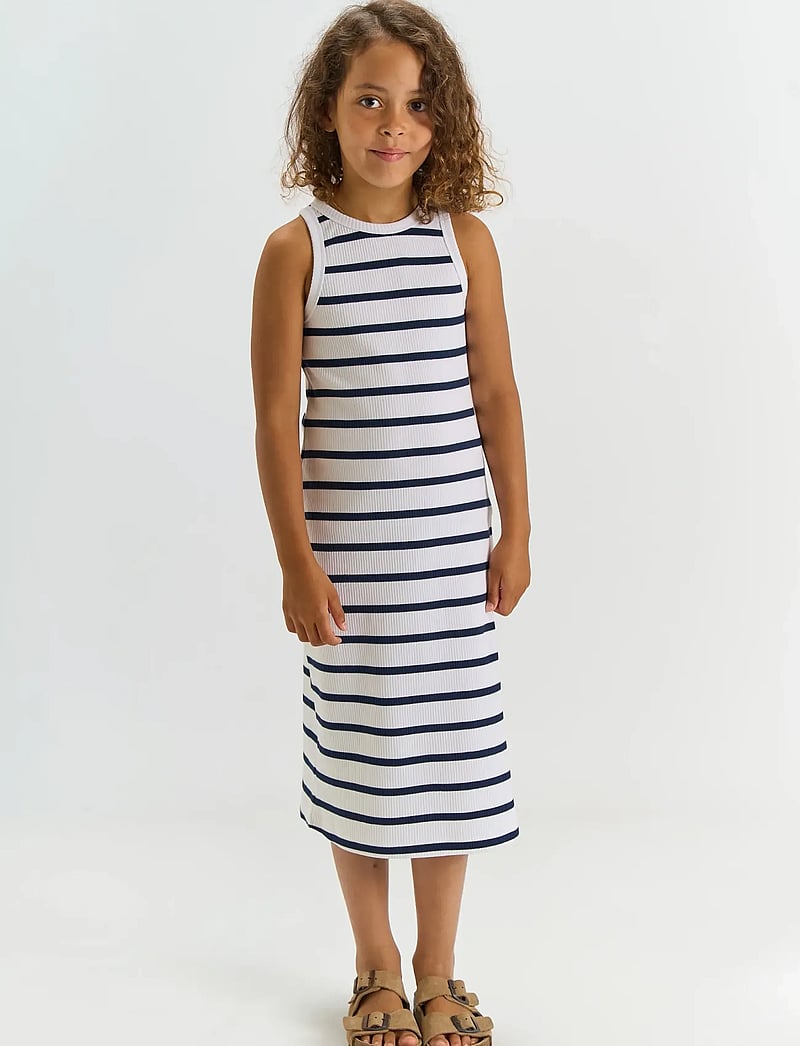 The New - TNTish S_L Rib Dress - Ärmellose freizeitkleider - navy blazer striped - 0